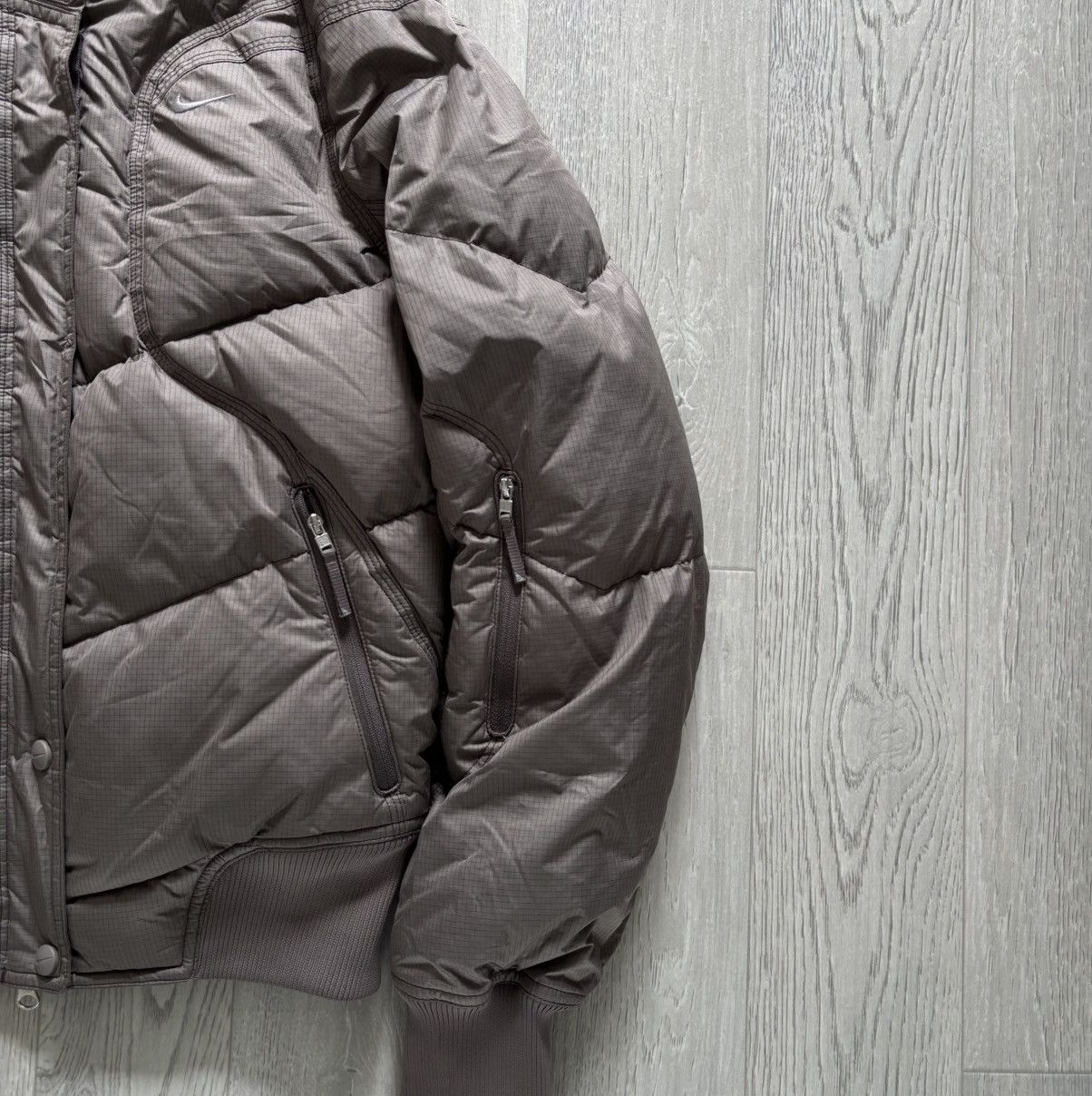 Nike Nike Vintage Bomber Puffer Jacket Fur Hooded Y2K 90s Size S / US 4 / IT 40 - 4 Thumbnail