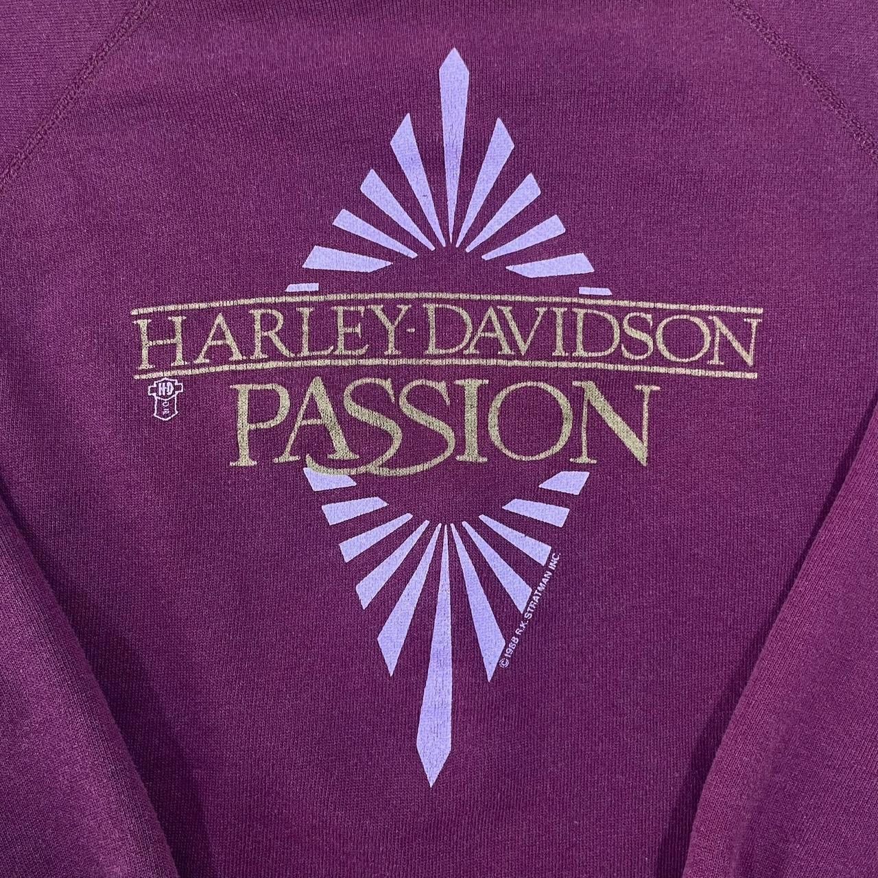 Hanes × Harley Davidson × Vintage Vintage 1988 Harley Davidson Passion Sweatshirt Size US M / EU 48-50 / 2 - 4 Thumbnail