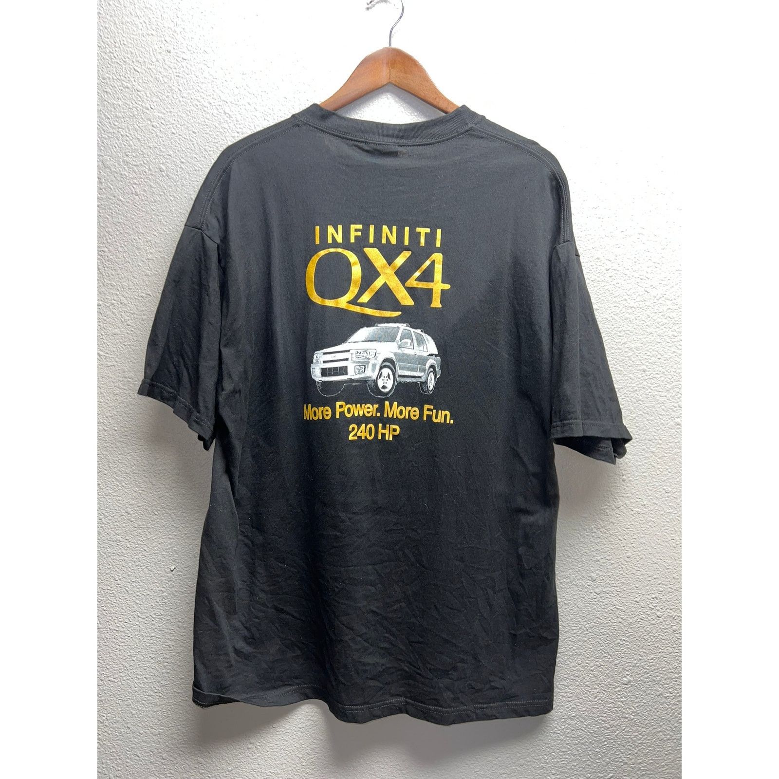 Hanes Vintage Infiniti Shirt QX4 More Power More Fun 240 HP Tee XL Size US XL / EU 56 / 4 - 5 Thumbnail