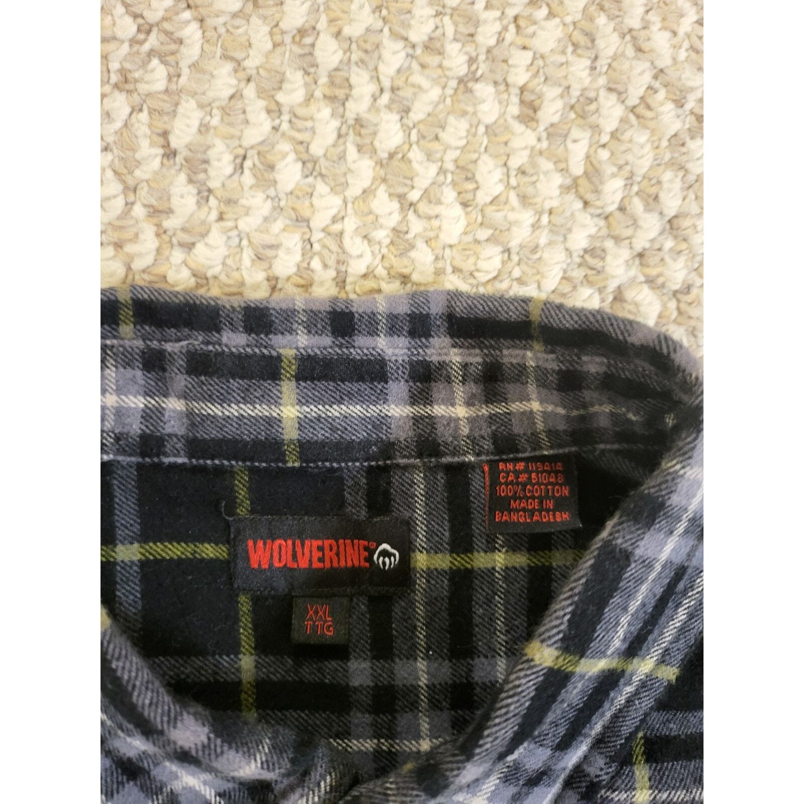 Wolverine Wolverine Plaid Flannel Shirt Long Sleeve Heavyweight Size US XXL / EU 58 / 5 - 3 Thumbnail