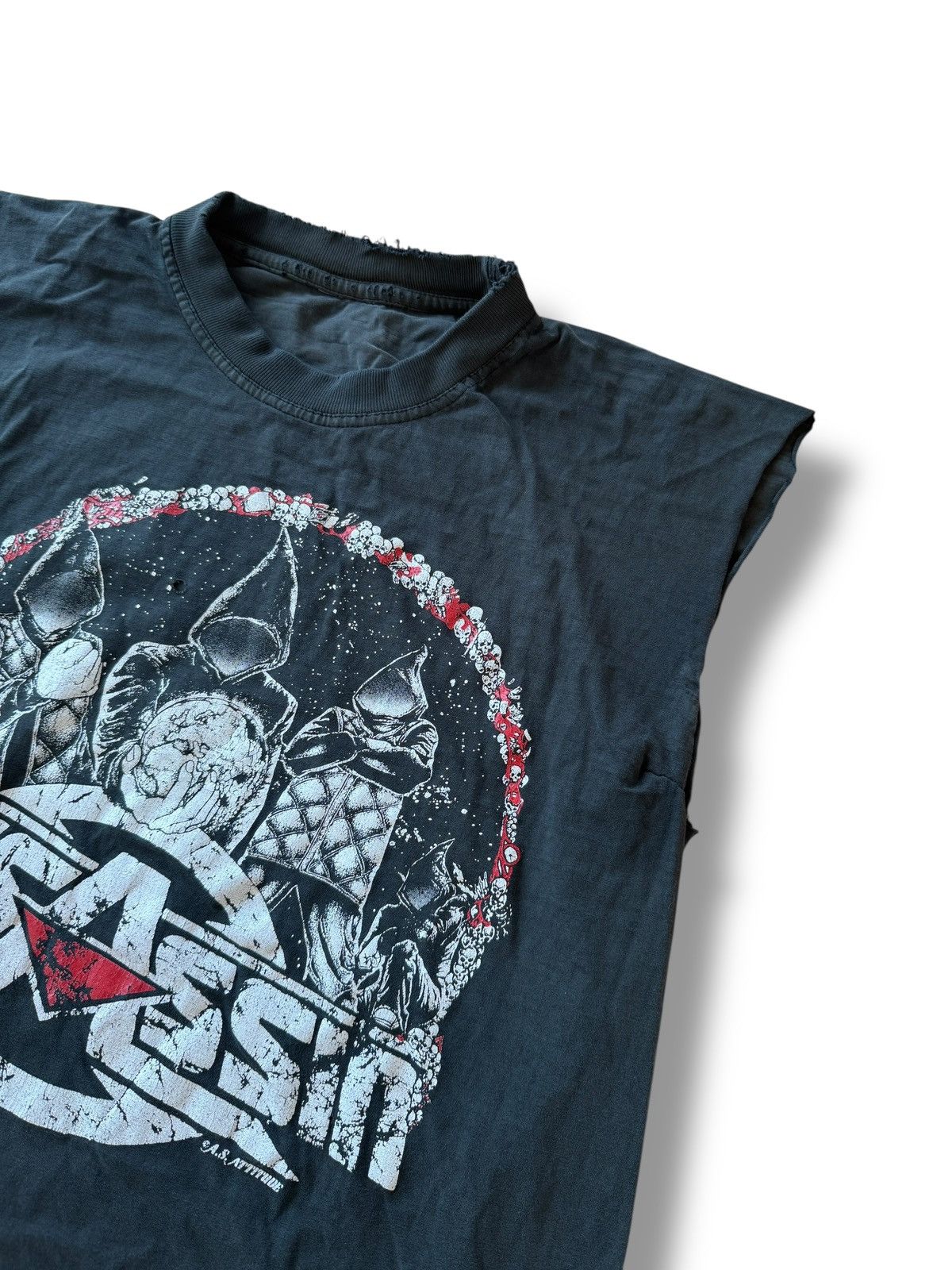 Rap Tees *RARE* 90s VINTAGE DISTRESSED THRASHED ASSASSIN FRENCH RAP Size US L / EU 52-54 / 3 - 5 Thumbnail
