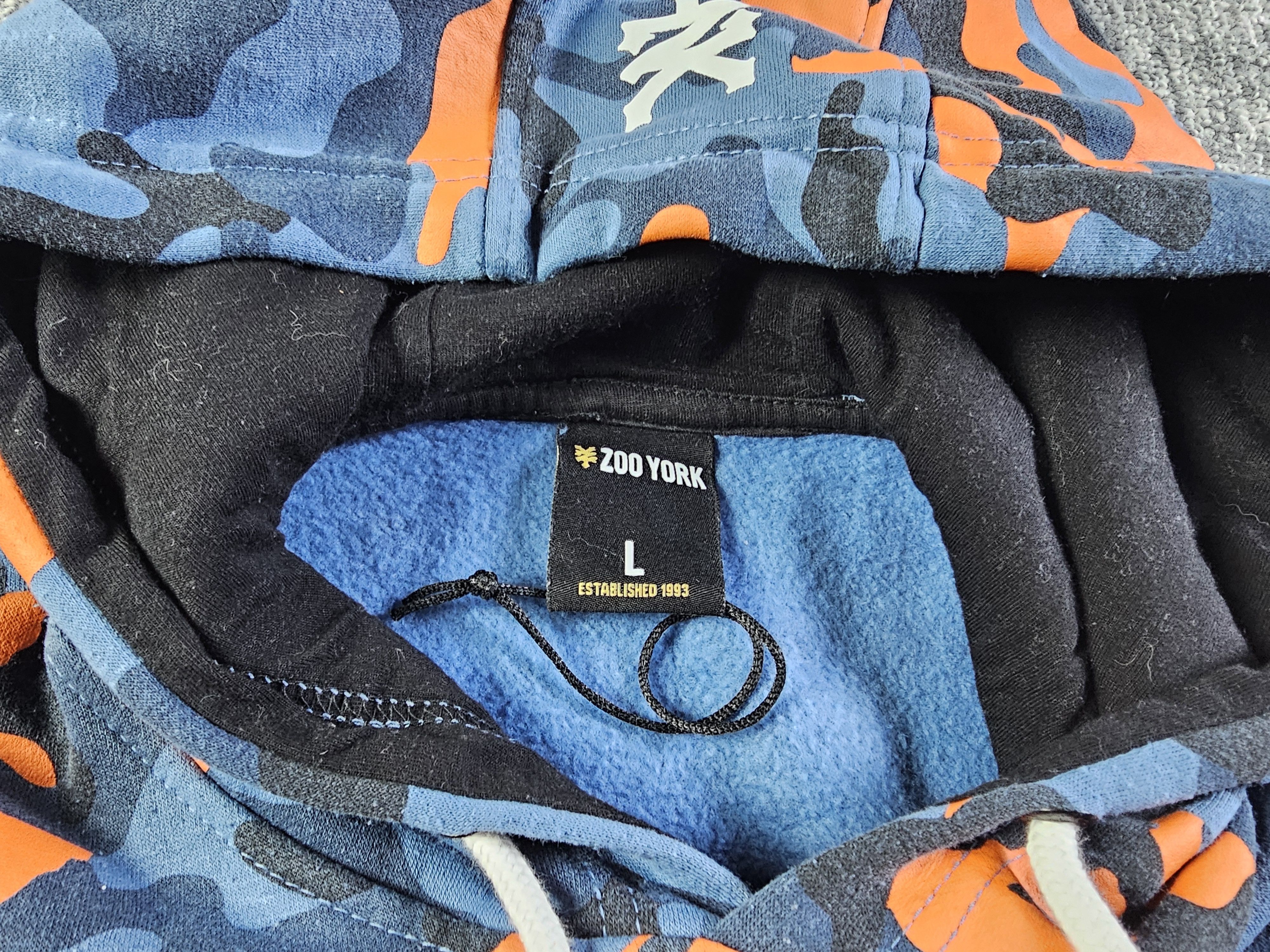 Zoo York Zoo York Hoodie Camo Logo Pullover Large Skater Grunge Size US L / EU 52-54 / 3 - 7 Thumbnail