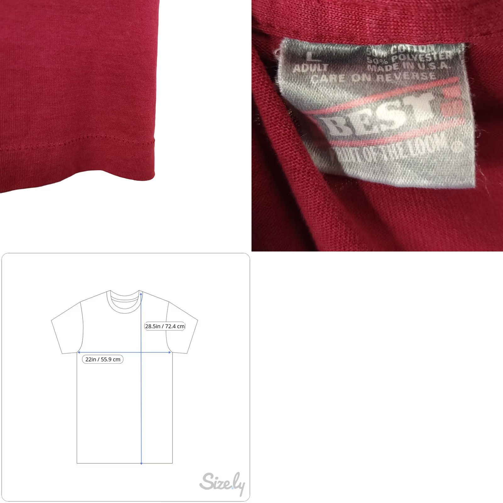 Fruit Of The Loom VINTAGE Fruit of the Loom Christian T Shirt Mens Large 90s God Has Been So Good Made In USA Red Cotton Blend Short Sleeve Crew Neck Size US L / EU 52-54 / 3 - 8 Thumbnail