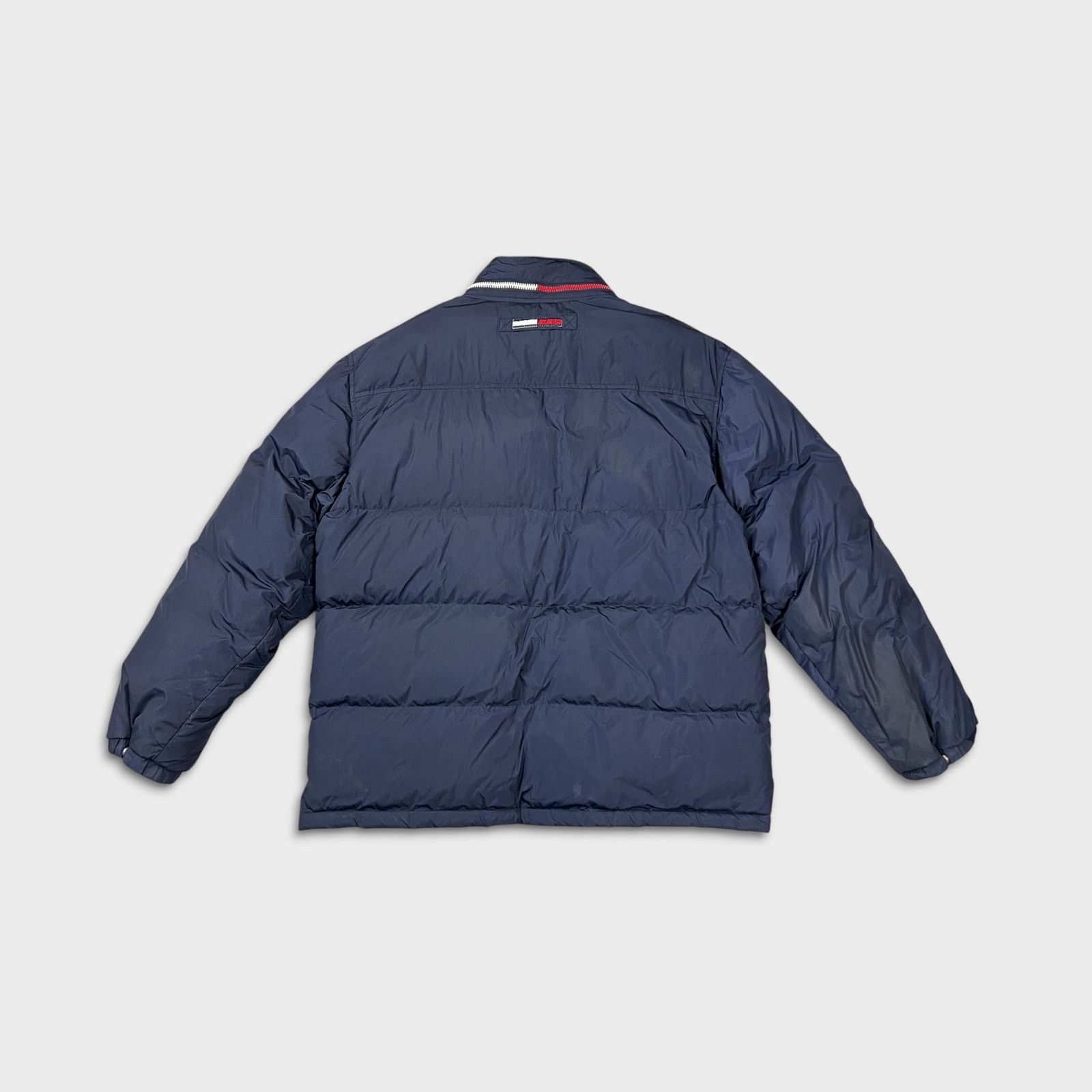 Tommy Hilfiger × Vintage Vintage 90s Tommy Hilfiger Jacket XL Flag Zip Puffer Bomber Size US XL / EU 56 / 4 - 6 Thumbnail