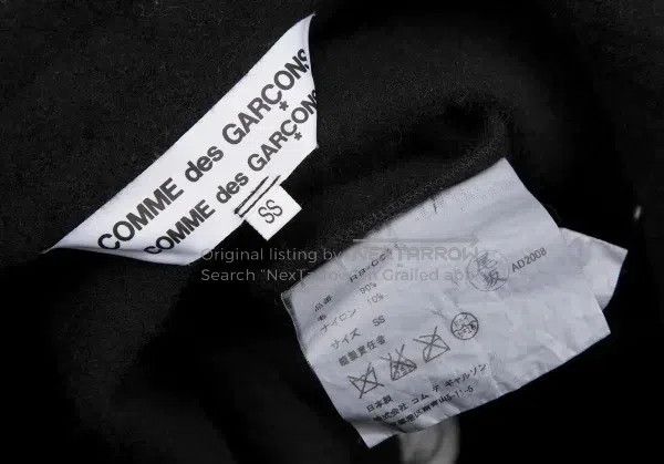 Comme des Garcons Comme Des Garcons Black retro button coat with inclined pl Size XS / US 0-2 / IT 36-38 - 9 Thumbnail