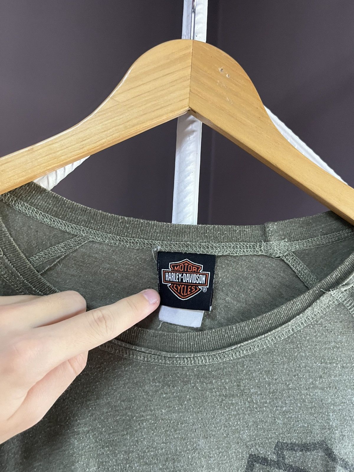 Harley Davidson Vintage Harley Davidson Big Logo 2007 Longsleeve Size US XL / EU 56 / 4 - 6 Thumbnail