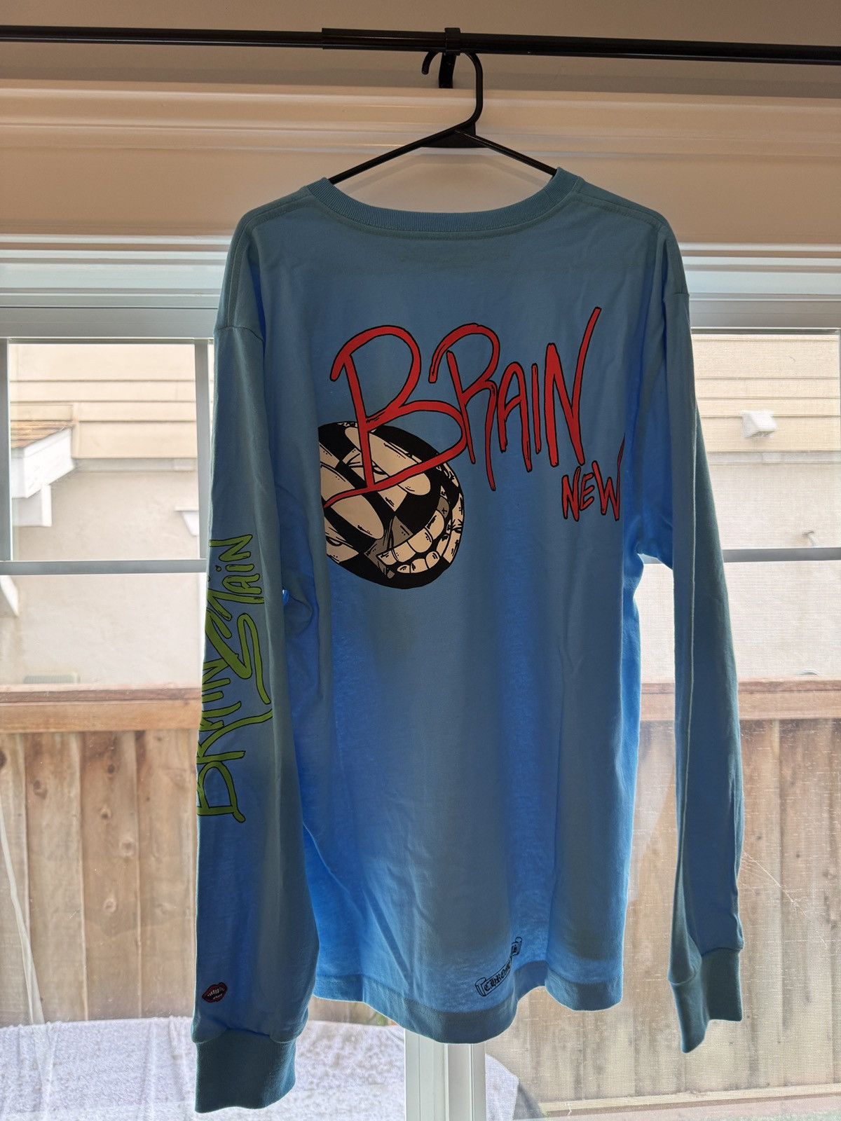 image of Chrome Hearts x Matty Boy Brain New Long Sleeve XL in Blue, Men's