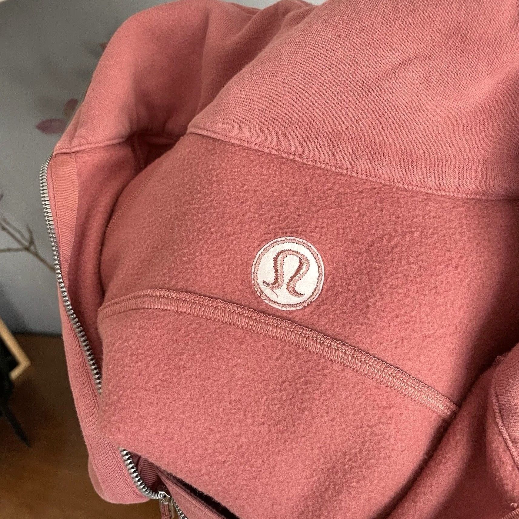 Lululemon Lululemon Scuba Oversized Funnel Neck Shirt Pink Savannah M/L Womens Sweatshirt Pullover Zip Long Sleeve Size M / US 6-8 / IT 42-44 - 5 Thumbnail