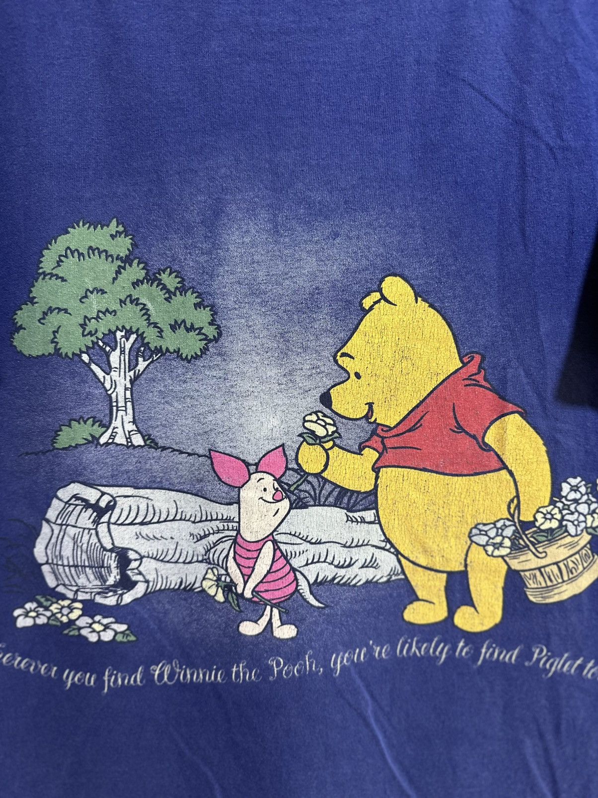 Disney × Vintage Vintage Disney Winnie The Pooh Faded Tee Size US L / EU 52-54 / 3 - 2 Thumbnail