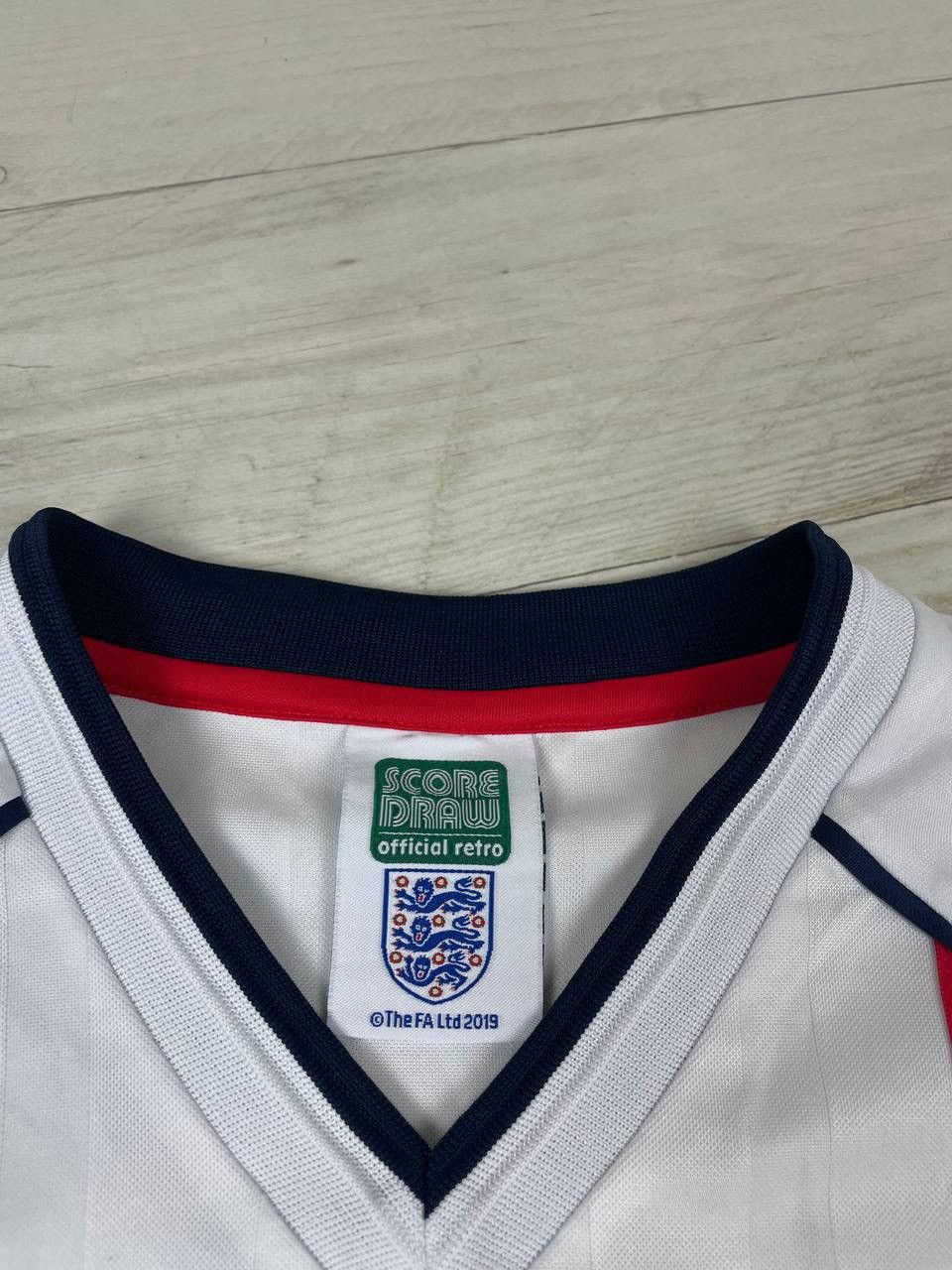 Vintage Vintage Score Draw England Retro Home Shirt Soccer Jersey Size US M / EU 48-50 / 2 - 7 Thumbnail