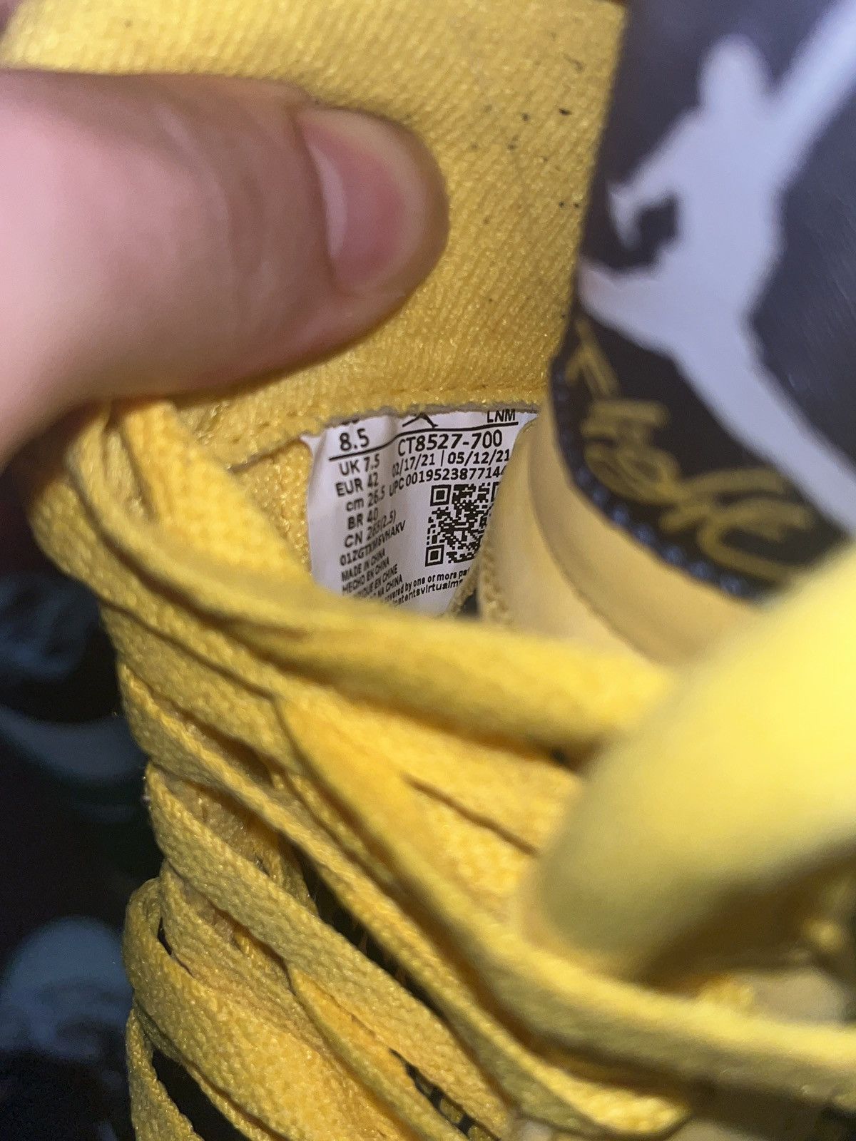 Jordan Brand Size 8.5M Retro 4 Lighting (2021) - Pre Owned, Rep Box Size US 8.5 / EU 41-42 - 6 Thumbnail