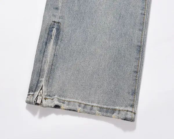 Japanese Brand VIBE High street washed distressed zipper cargo jeans y2k Size US 32 / EU 48 - 5 Thumbnail