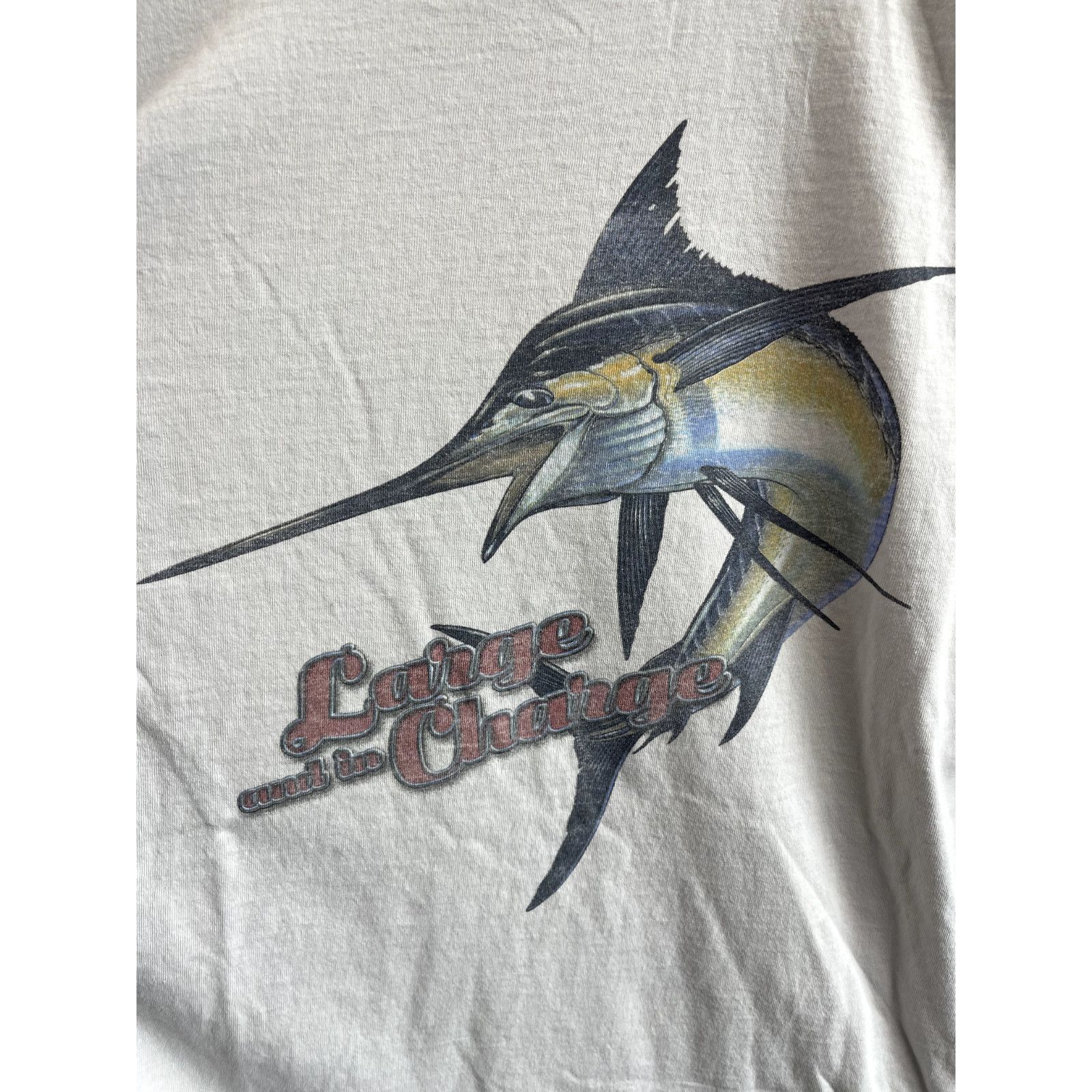 Columbia VTG COLUMBIA SPORTSWEAR SWORDFISH GREY DOUBLE SIDED FISHING Size US XL / EU 56 / 4 - 5 Thumbnail