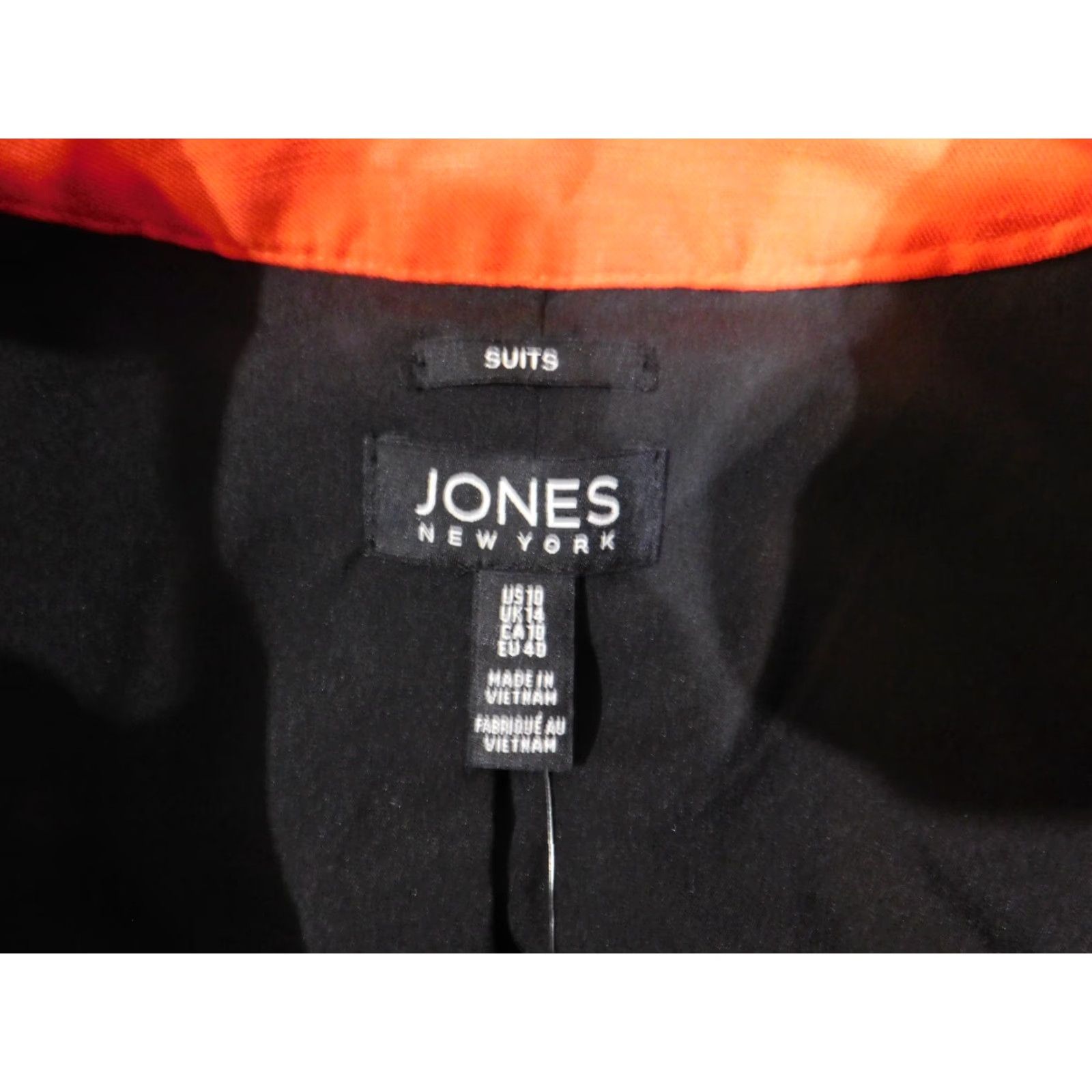 Jones New York Jones New York Jacket Womens 10 Orange Zip Sleeveless Stretch Linen Casual Plus Size Beach Basic Jacket Mens? Ladies? Size L / US 10 / IT 46 - 6 Thumbnail