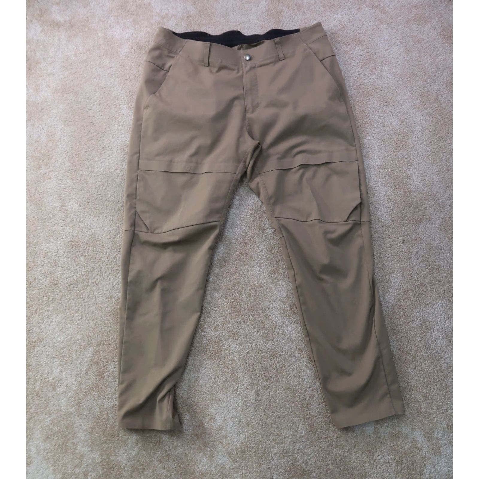 Lululemon Lululemon Pants Mens 36x30 Beige Mile View Taper Cargo Pockets Size US 36 / EU 52 - 2 Thumbnail