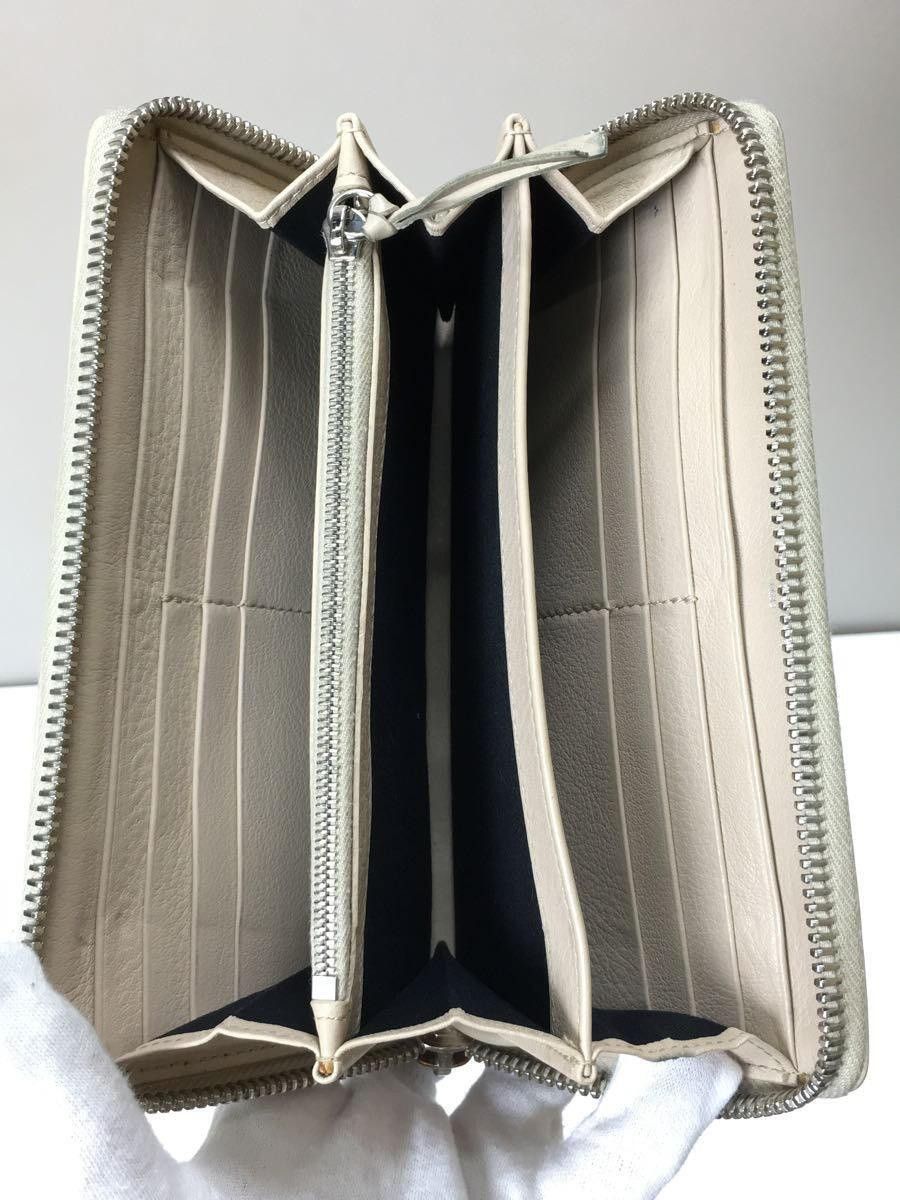 Balenciaga Balenciaga Leather Long Wallet Cream Size ONE SIZE - 4 Thumbnail
