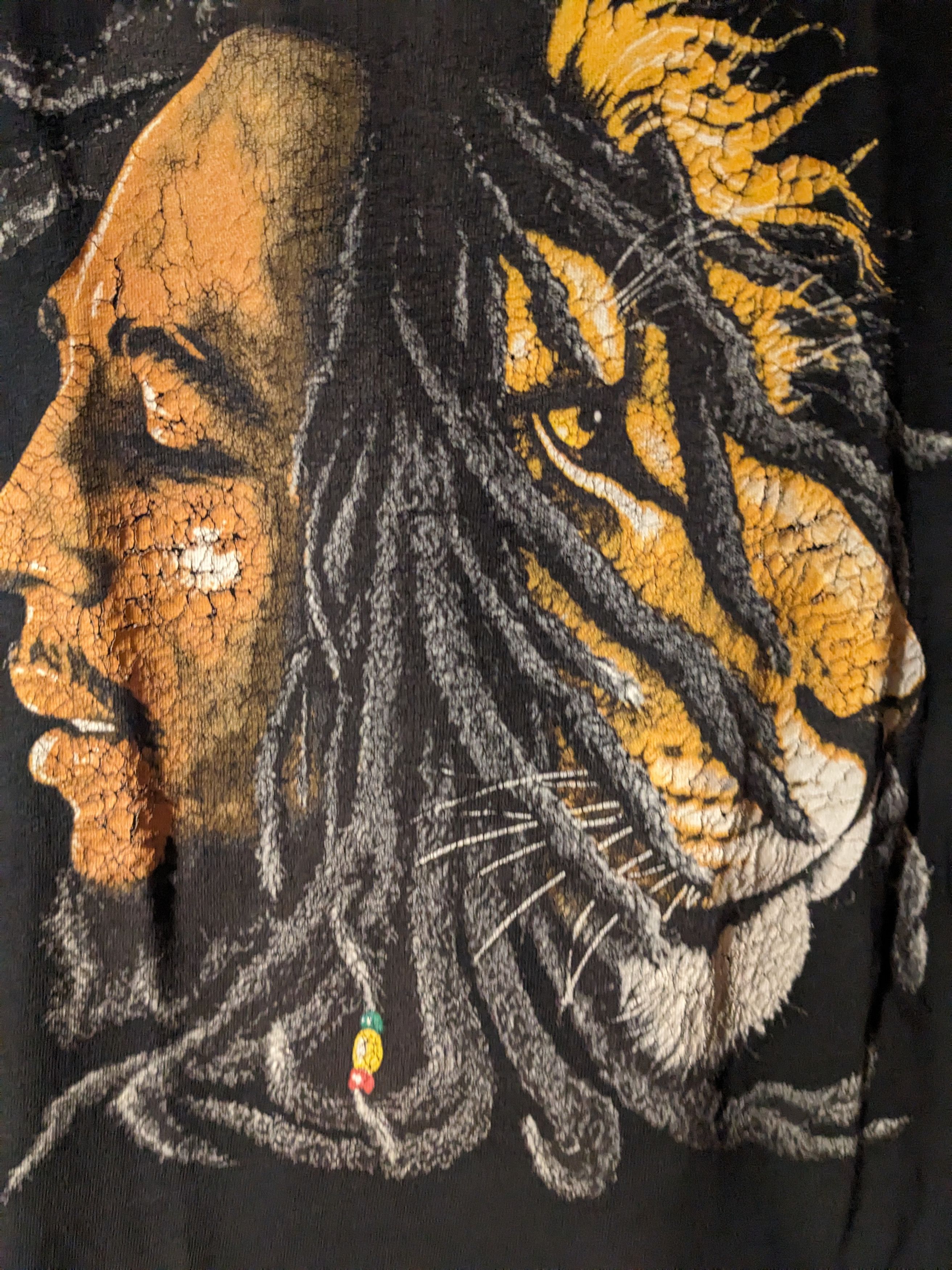 Bob Marley × Vintage Vintage Y2K Bob Marley Lion Black Large T-Shirt Size US L / EU 52-54 / 3 - 2 Thumbnail