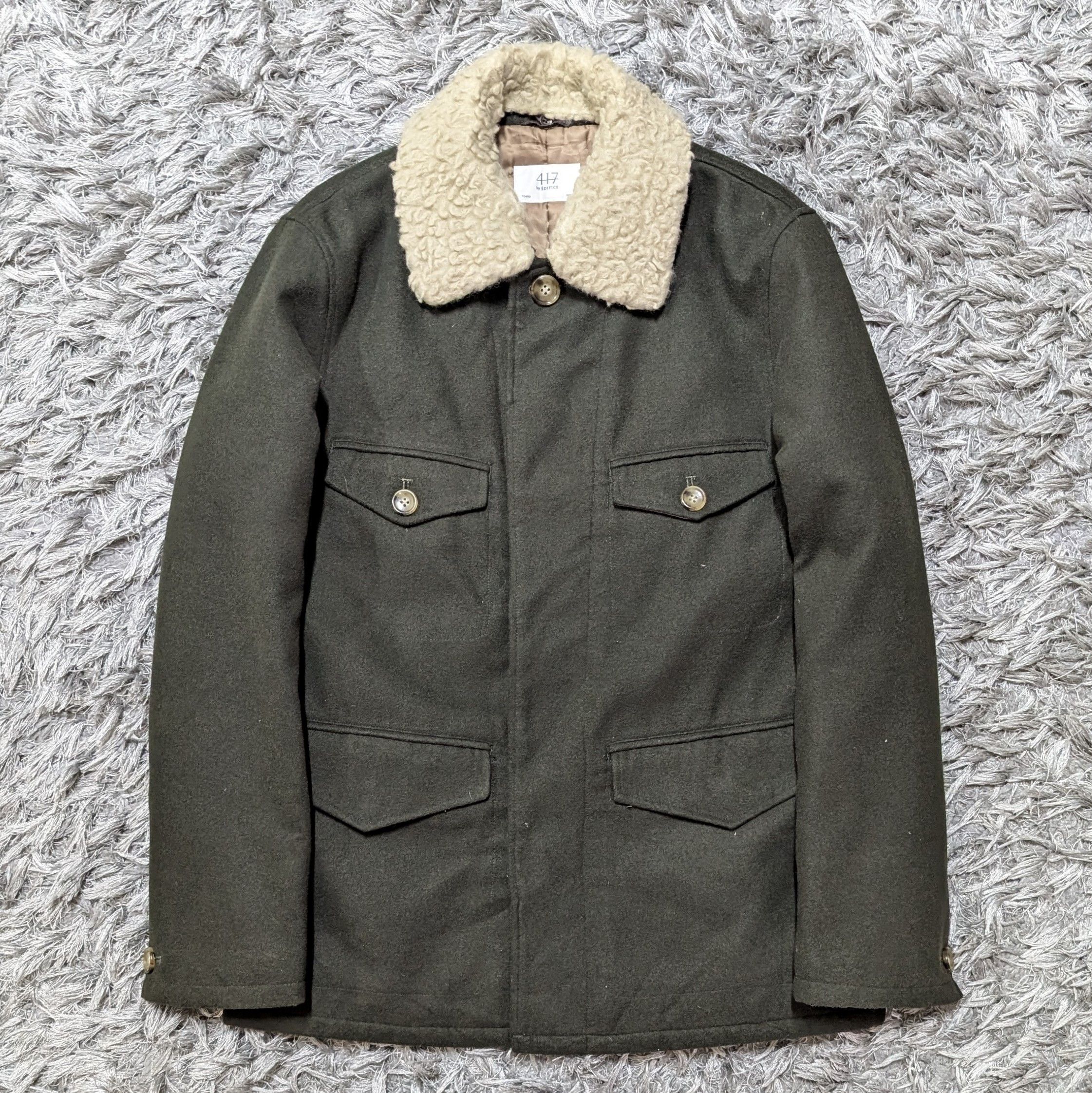 Edifice Japan Vintage 417 By Edifice Japan Fur Core Jacket Italy Coat ...