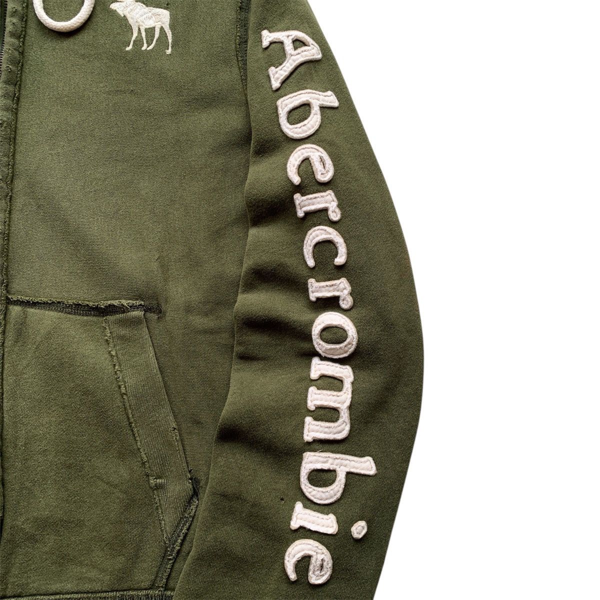 Abercrombie & Fitch Distressed Abercrombie Fitch Fur Ifsix LGB Zip Hoodie Size US XL / EU 56 / 4 - 6 Thumbnail