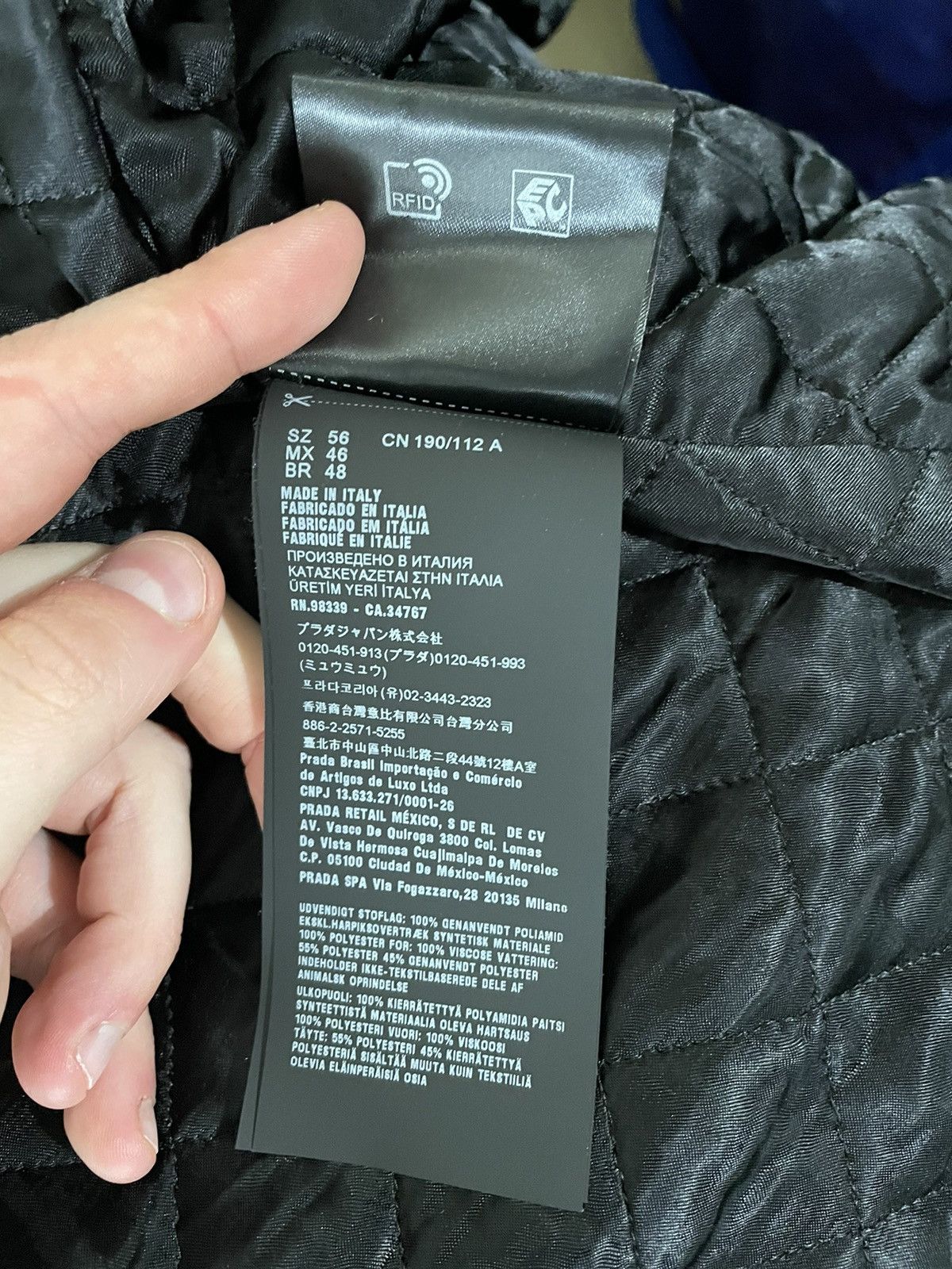 Prada Prada Re-Nylon Biker / Motorcycle Jacket Size US XL / EU 56 / 4 - 12 Thumbnail