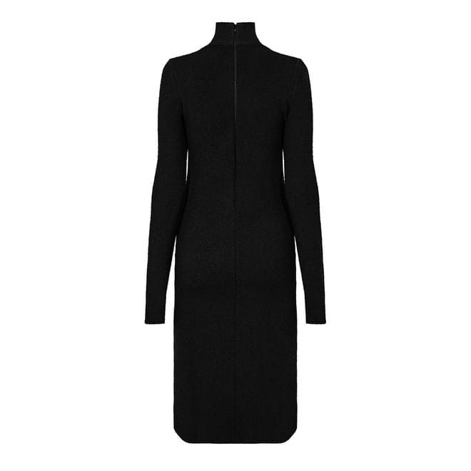 Bottega Veneta Bottega Veneta High Neck Midi Sweater Dress in Black Size S / US 4 / IT 40 - 2 Thumbnail