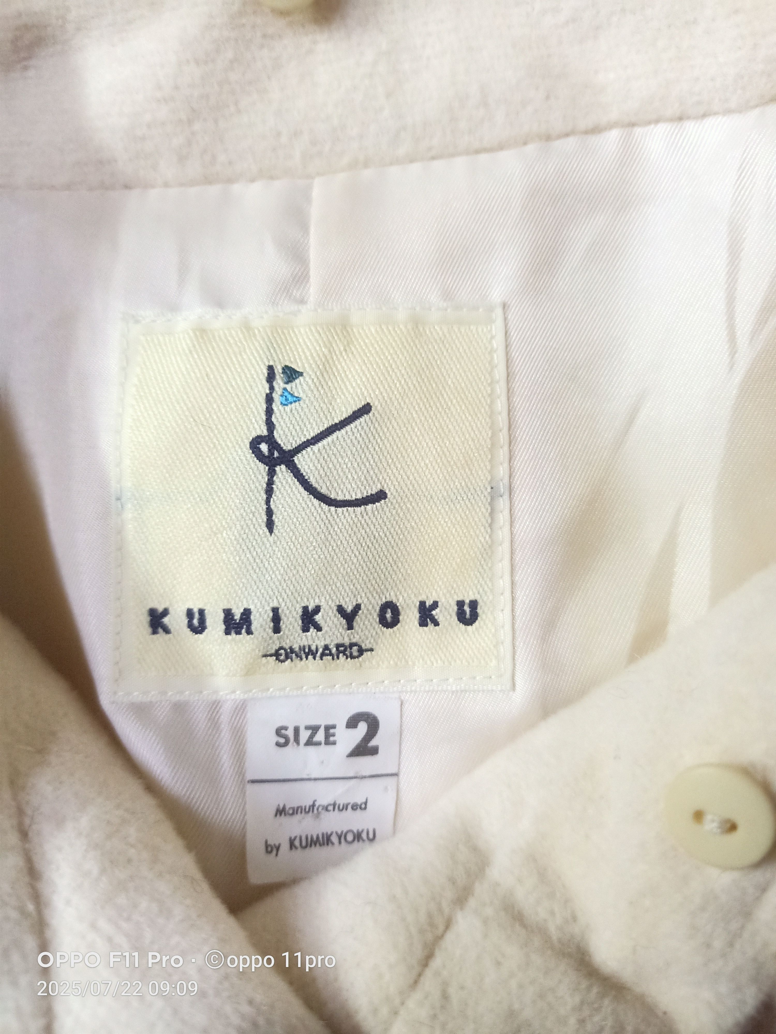 Le Grande Bleu (L.G.B.) 🌟 Kumikyoku Long Coat Onward Wool 🌟 Size S / US 4 / IT 40 - 6 Thumbnail