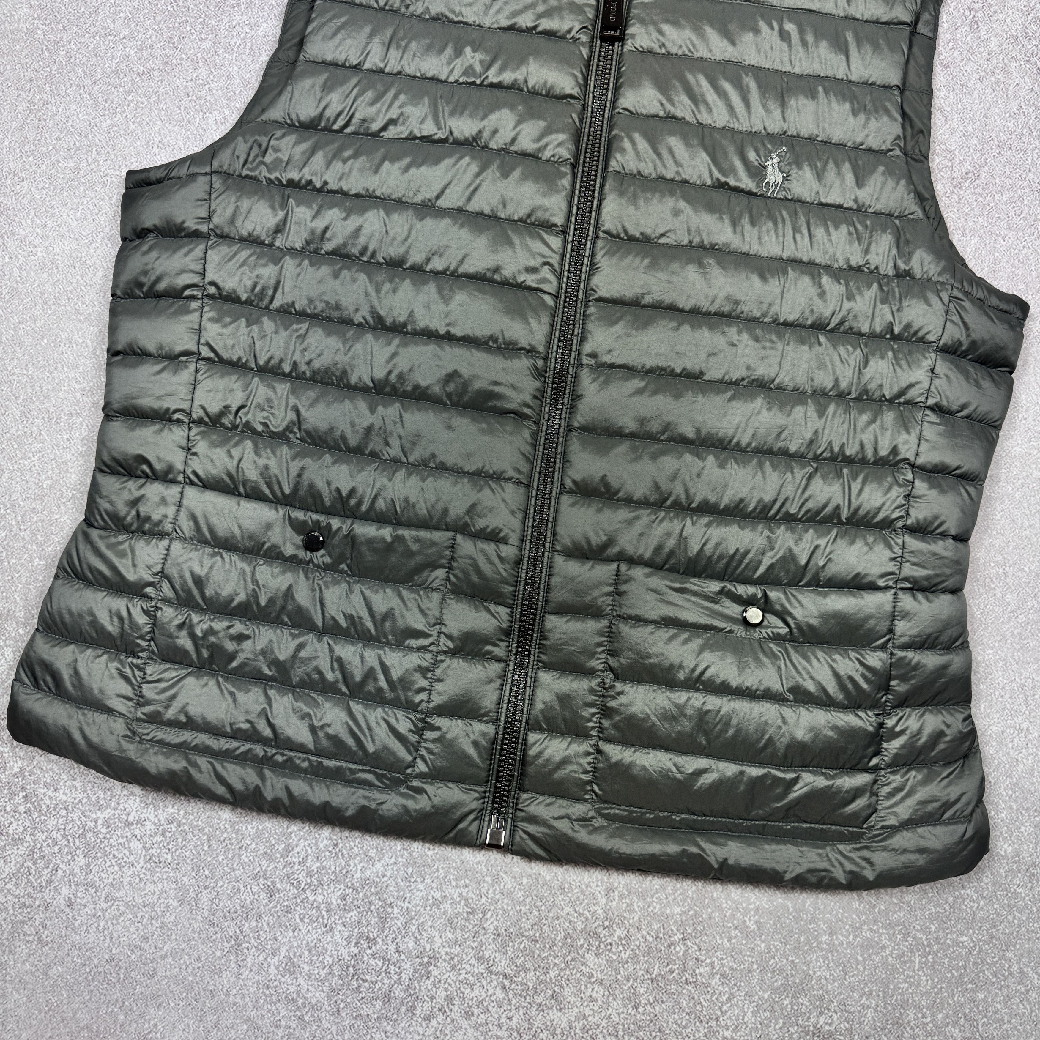 Polo Ralph Lauren Women`s Polo Ralph Lauren Gray Nylon Puffer Vest Size L Size L / US 10 / IT 46 - 5 Thumbnail
