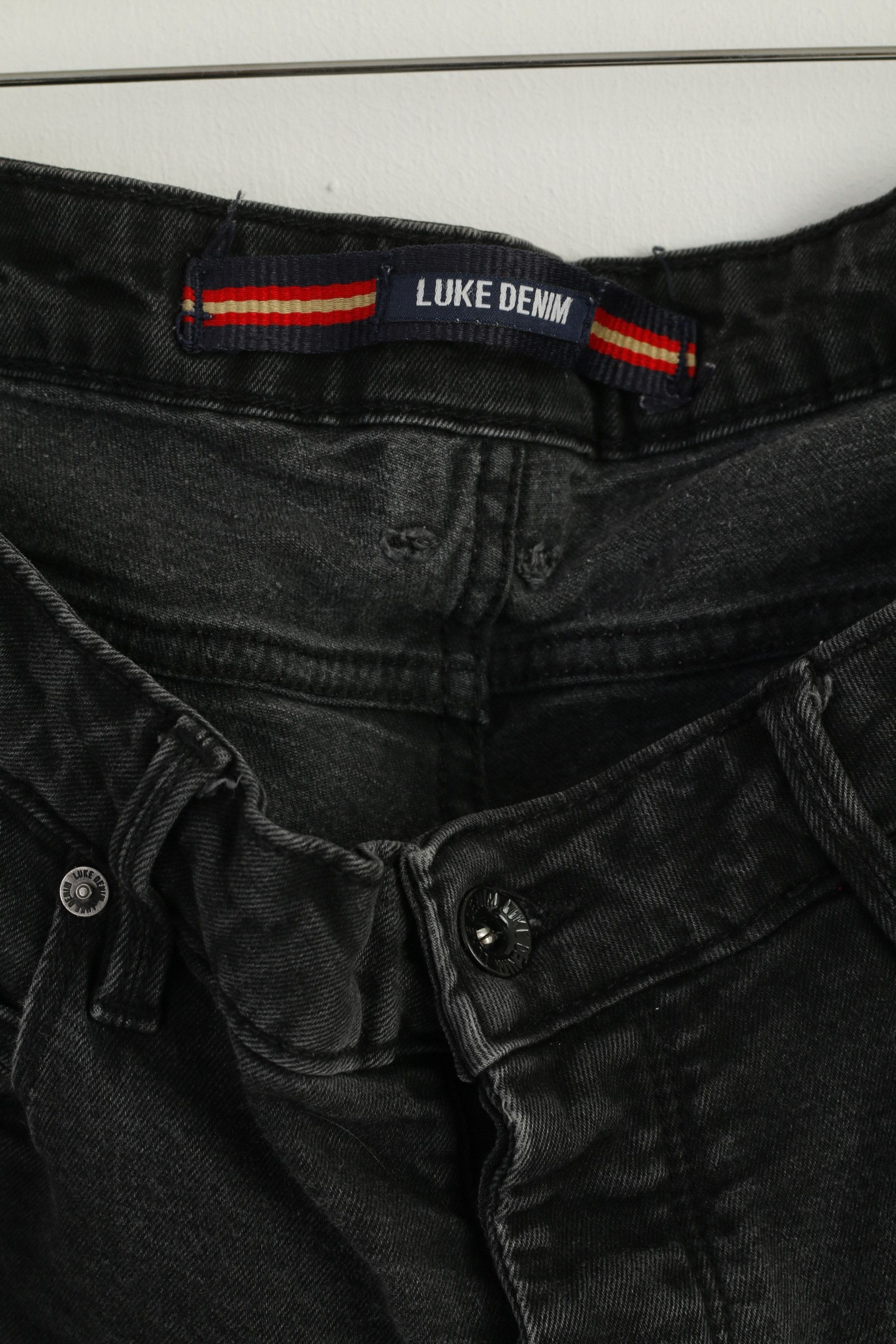 Vintage Luke Denim Men 34 Trousers Black Cotton Vacuum 8402 Size US 34 / EU 50 - 2 Thumbnail