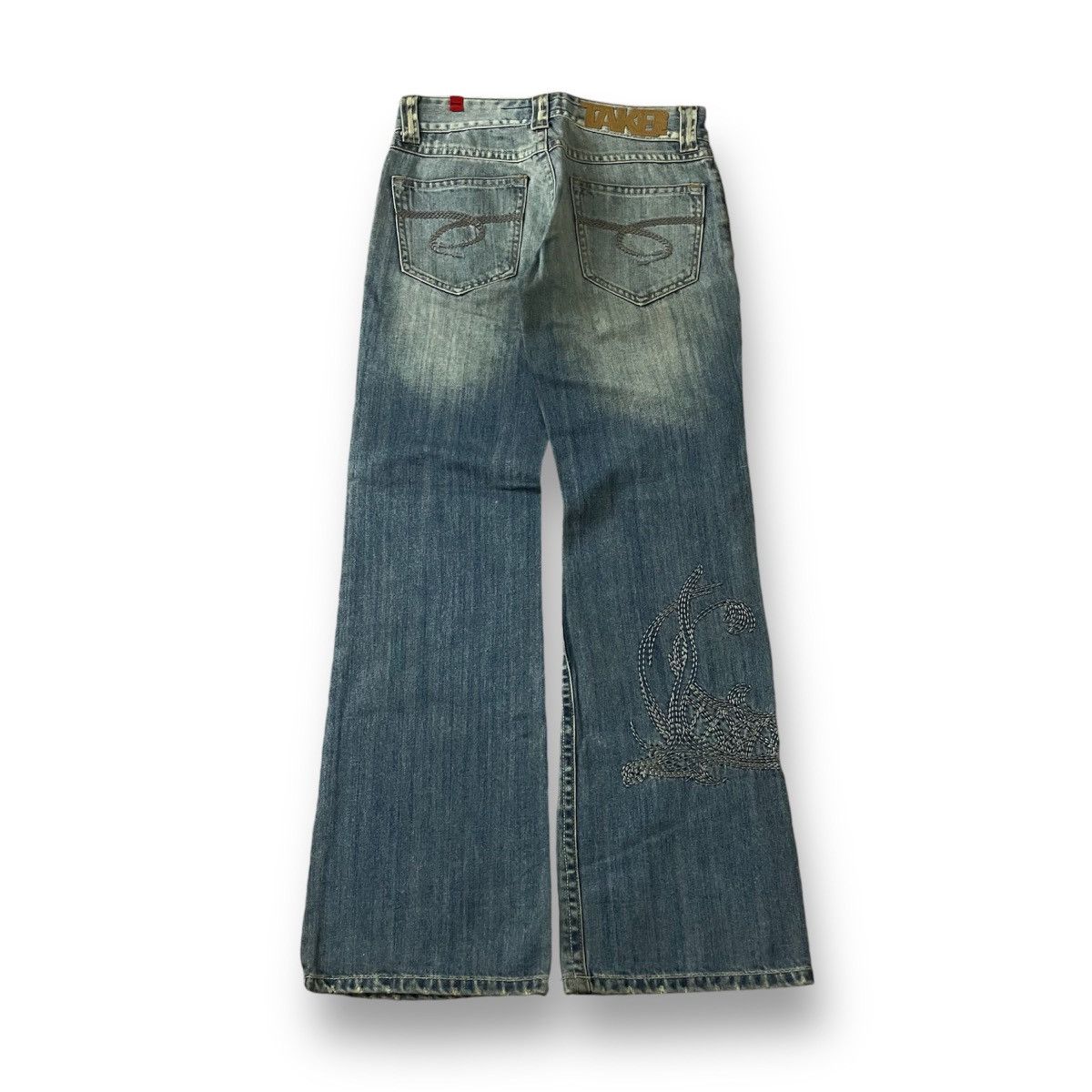 Beauty Beast × If Six Was Nine × Le Grande Bleu (L.G.B.) ❗️CYBER24❗️Take two dragon embroidery denim pants Size US 30 / EU 46 - 2 Thumbnail