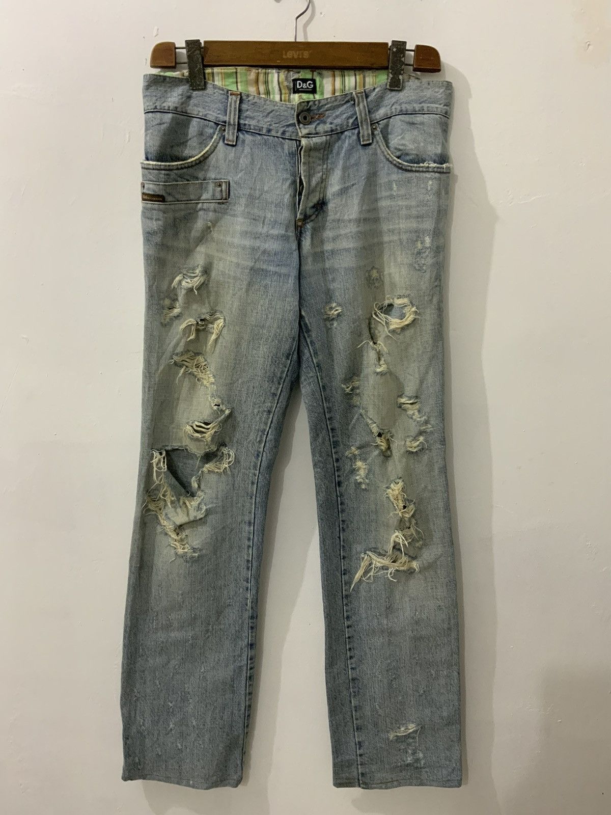 Dolce & Gabbana Dolce & Gabbana Distressed Jeans Size 32" / US 10 / IT 46 - 1 Thumbnail