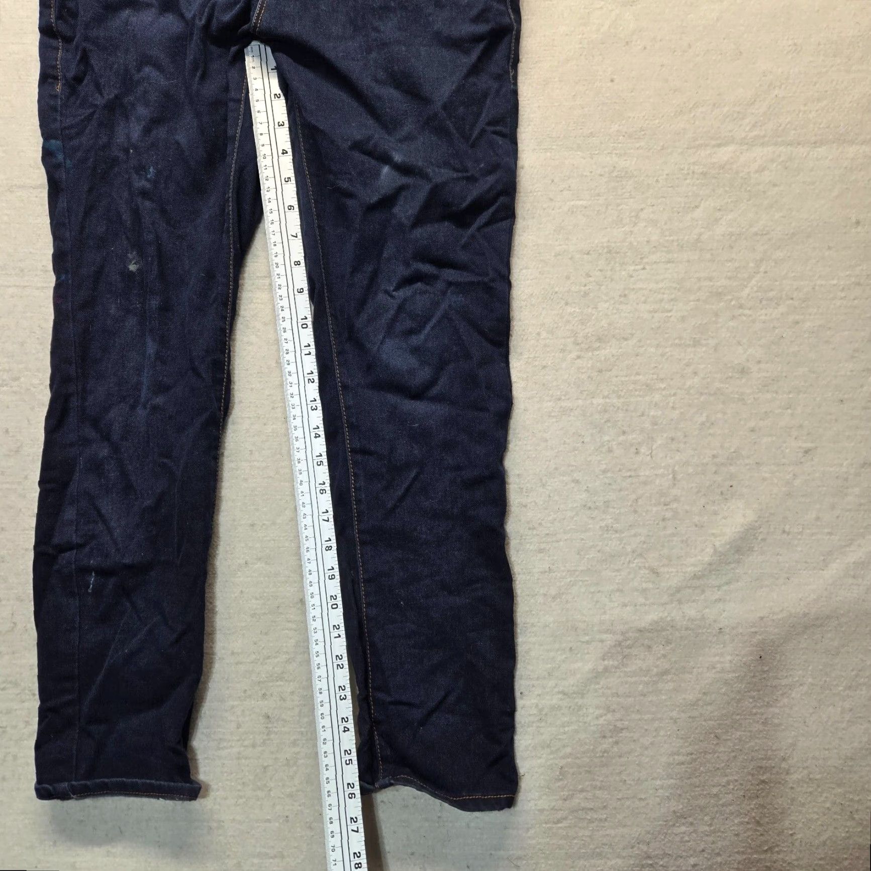 Vintage No Boundaries Jeans Adult Women 15 Black Cotton Denim Skinny Stretch 5-Pocket Belt Loops Regular Solid Medium Women Size 36" / US 14 / IT 50 - 7 Thumbnail