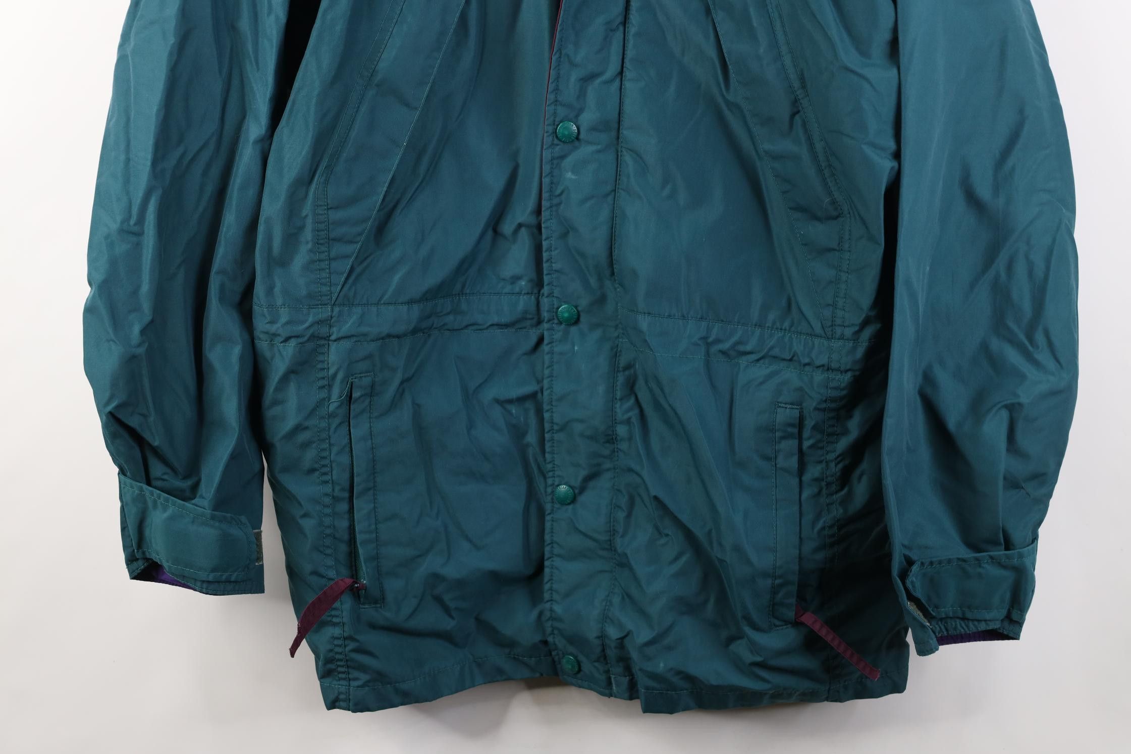 Columbia Vintage90s Columbia Hooded Rain Parka Jacket Coat Green Size US M / EU 48-50 / 2 - 3 Thumbnail