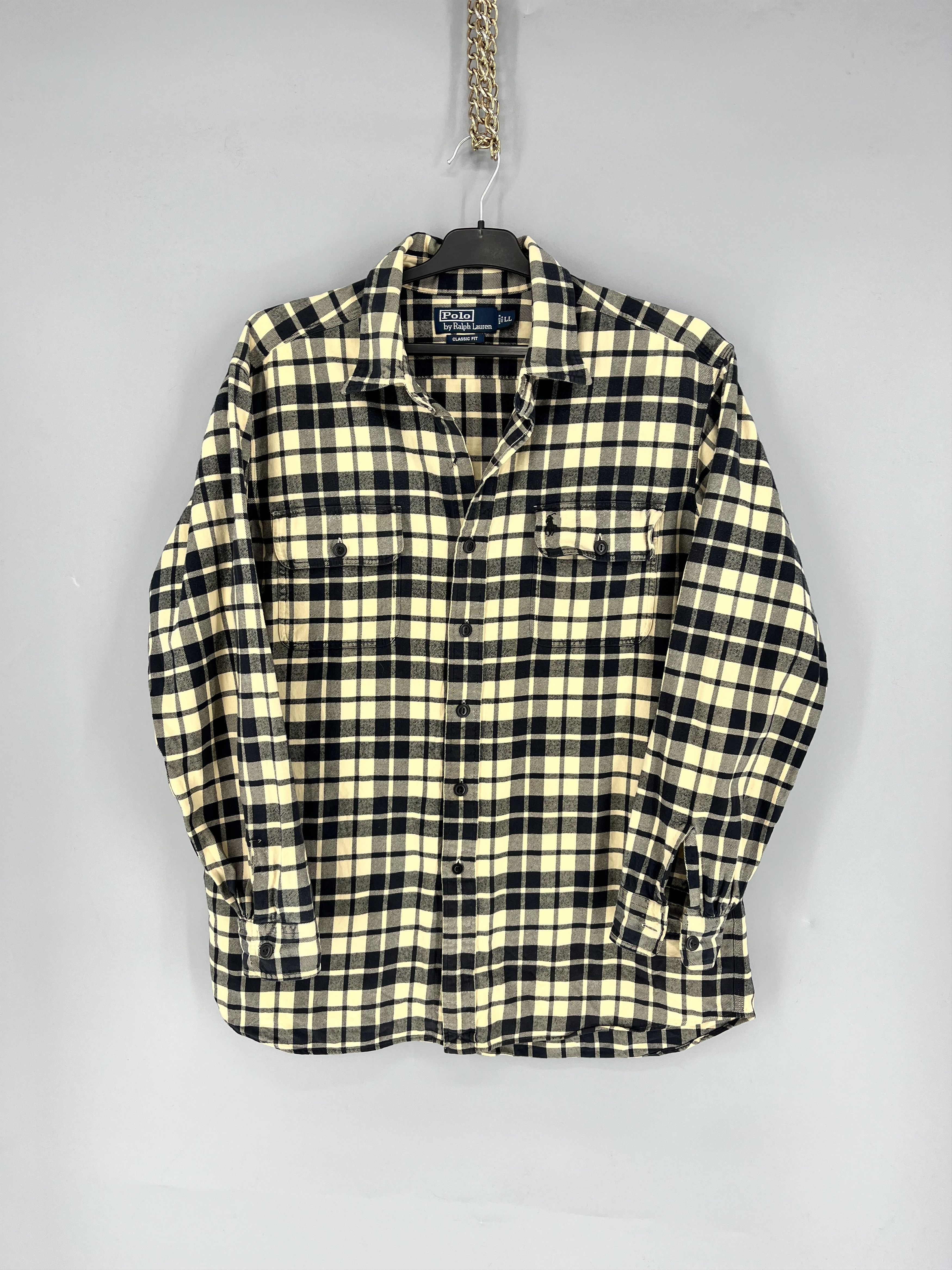 Polo Ralph Lauren Vintage Flannel Polo Raplh Lauren Plaid Shirt Travis style Size US L / EU 52-54 / 3 - 1 Thumbnail