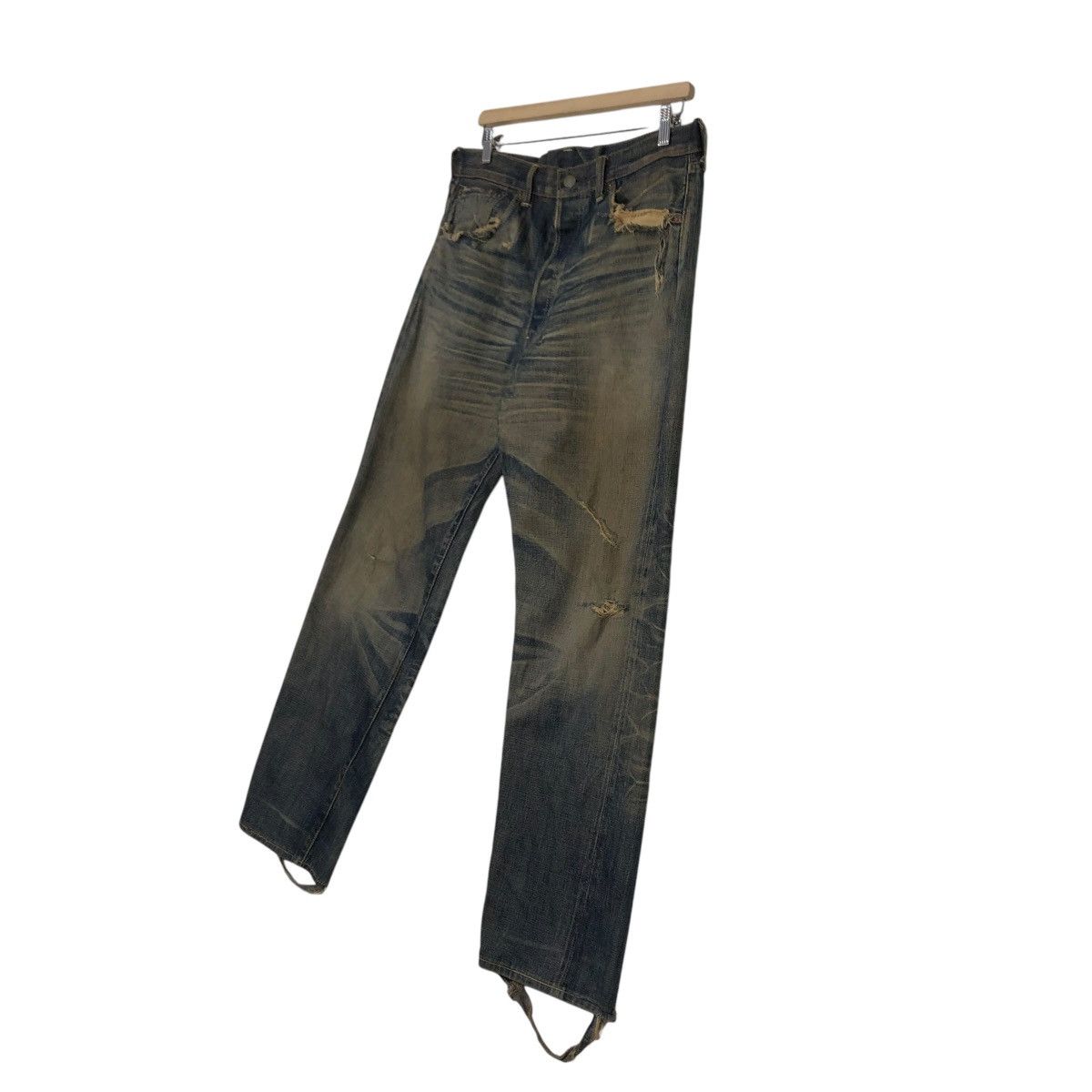 Levi's 🔥VINTAGE REPRODUCTION LEVI’S BIG E REDLINE DENIM LOT 501 Size US 34 / EU 50 - 4 Thumbnail