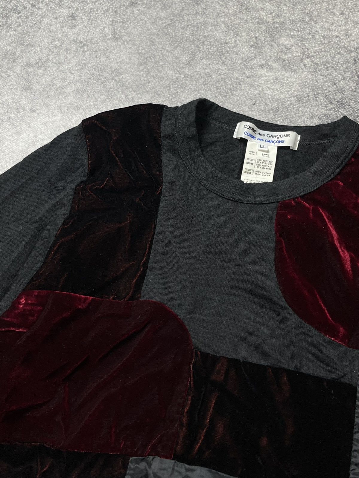 Comme des Garcons 🔥COMME DES GARÇONS PATCHWORK ARCHIVE T SHIRT TEE CDG 90'S Size L / US 10 / IT 46 - 5 Thumbnail