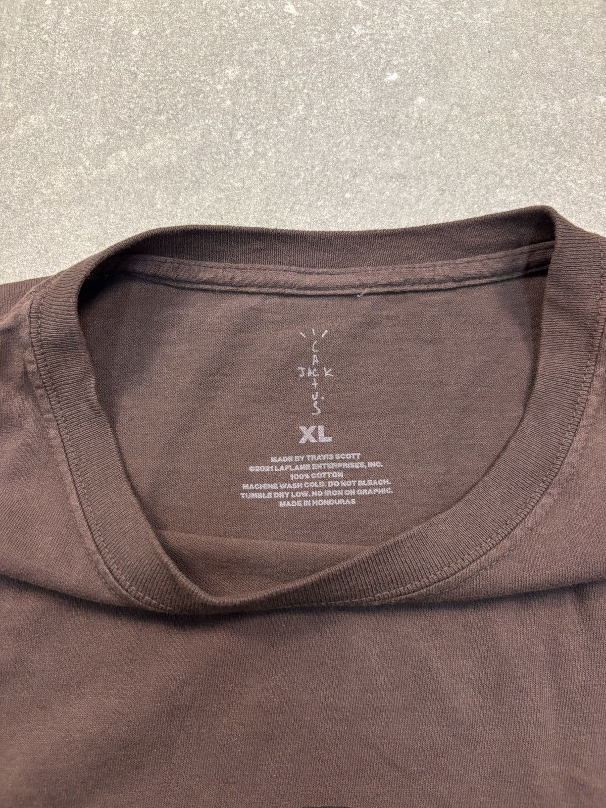 Travis Scott Travis Scott Cactus Jack For Fragment Hiroshi Tee, Brown Size US XL / EU 56 / 4 - 6 Thumbnail