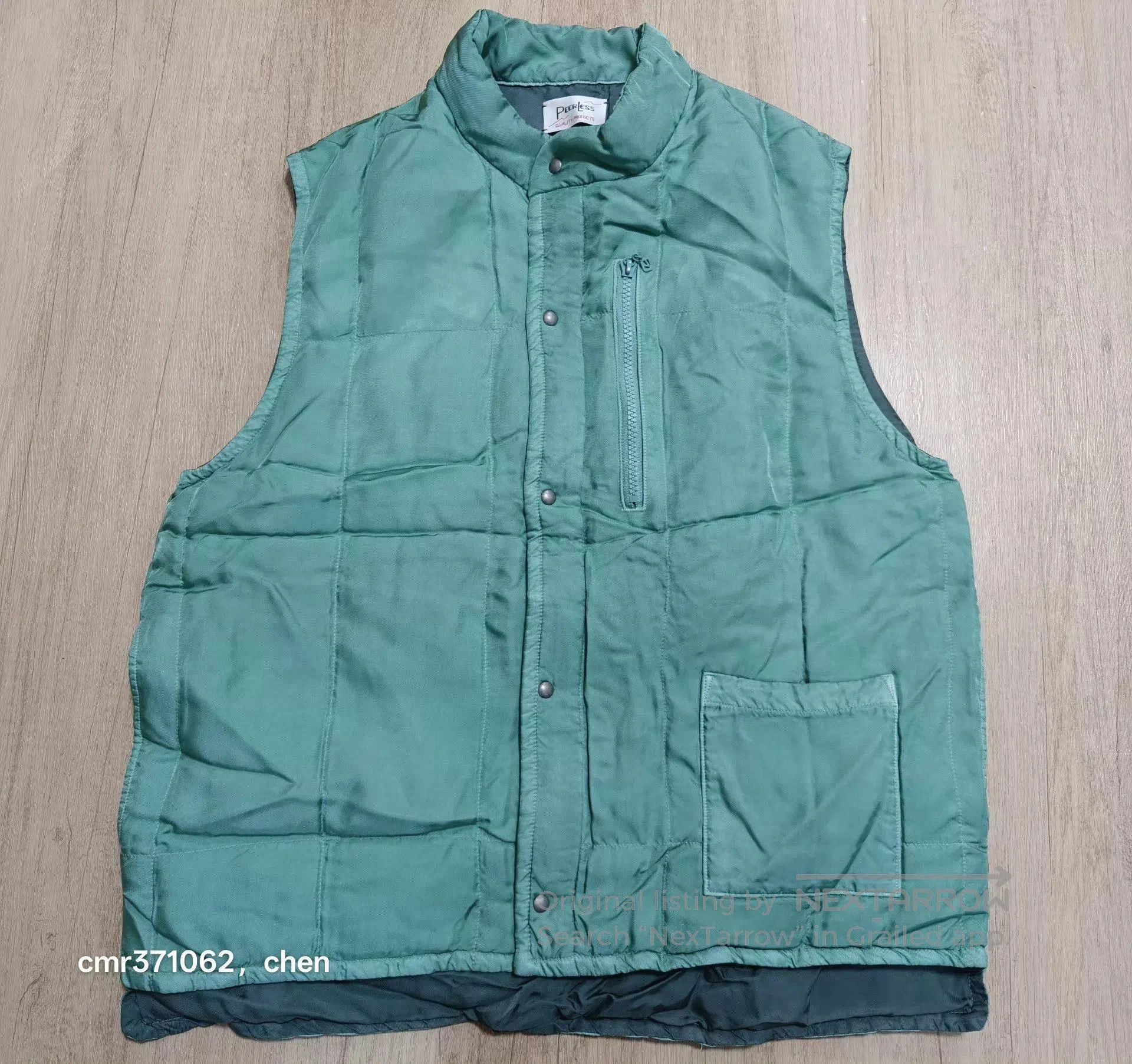 Visvim Green Quilted Puffer Vest. Size US L / EU 52-54 / 3 - 1 Thumbnail