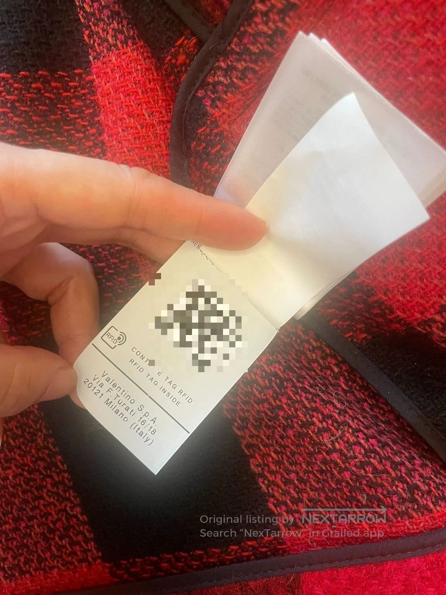 Valentino Valentino Red Plaid Short Coat. Size US M / EU 48-50 / 2 - 4 Thumbnail