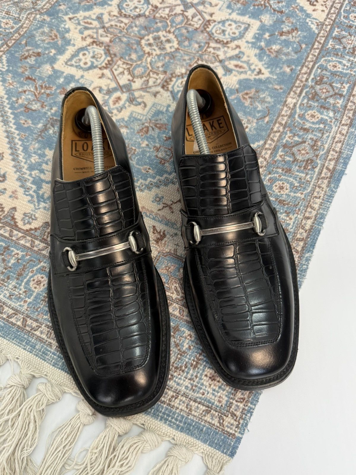 Loake Loake Cromwell Black Leather Loafers Size US 11 / EU 44 - 2 Thumbnail