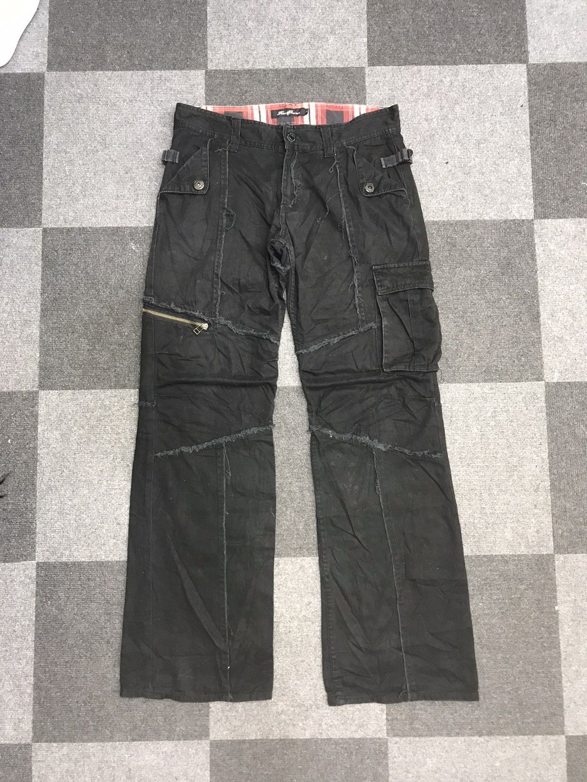 Japanese Brand × Seditionaries Flare🔥Root Three Japan Seditionaries Punk Cargo Pant Size US 32 / EU 48 - 3 Thumbnail