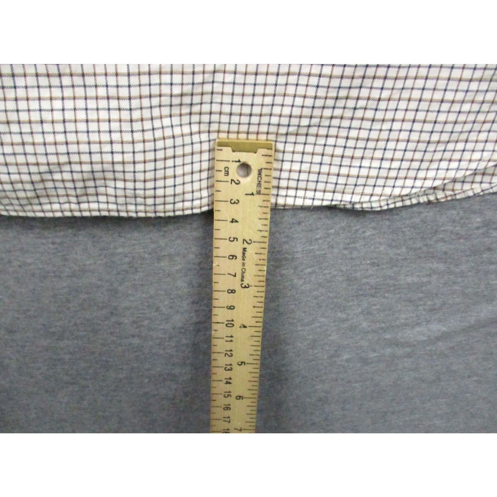 Ralph Lauren Ralph Lauren Shirt 3XLT Tall Button-Down Check Blue Pony On Eggshell Beige Cotton Size US XXL / EU 58 / 5 - 7 Thumbnail