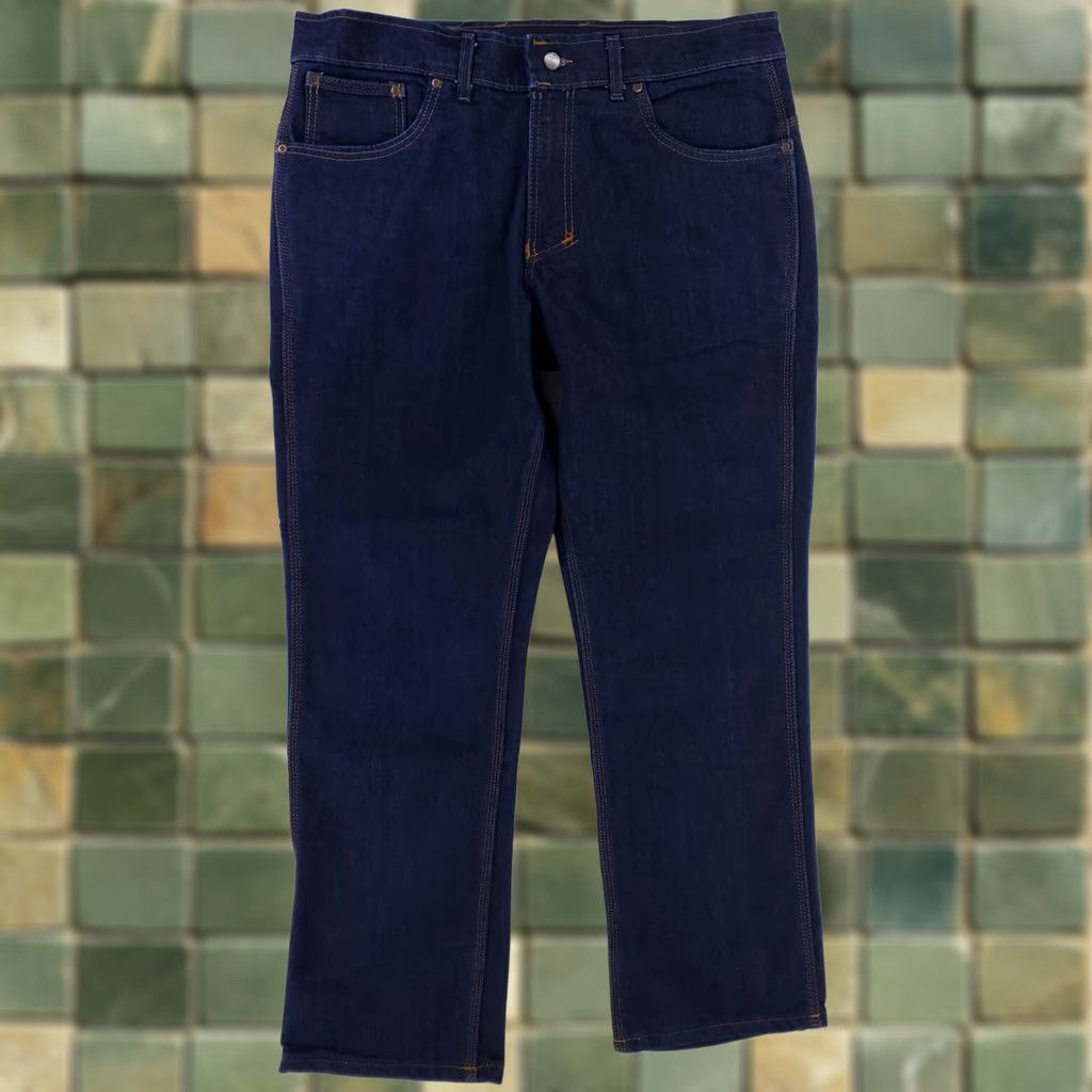 Vintage Origin Jeans Made USA Legit Fit Mens Jeans 39 x 28.5 Blue Straight Size US 39 - 1 Thumbnail