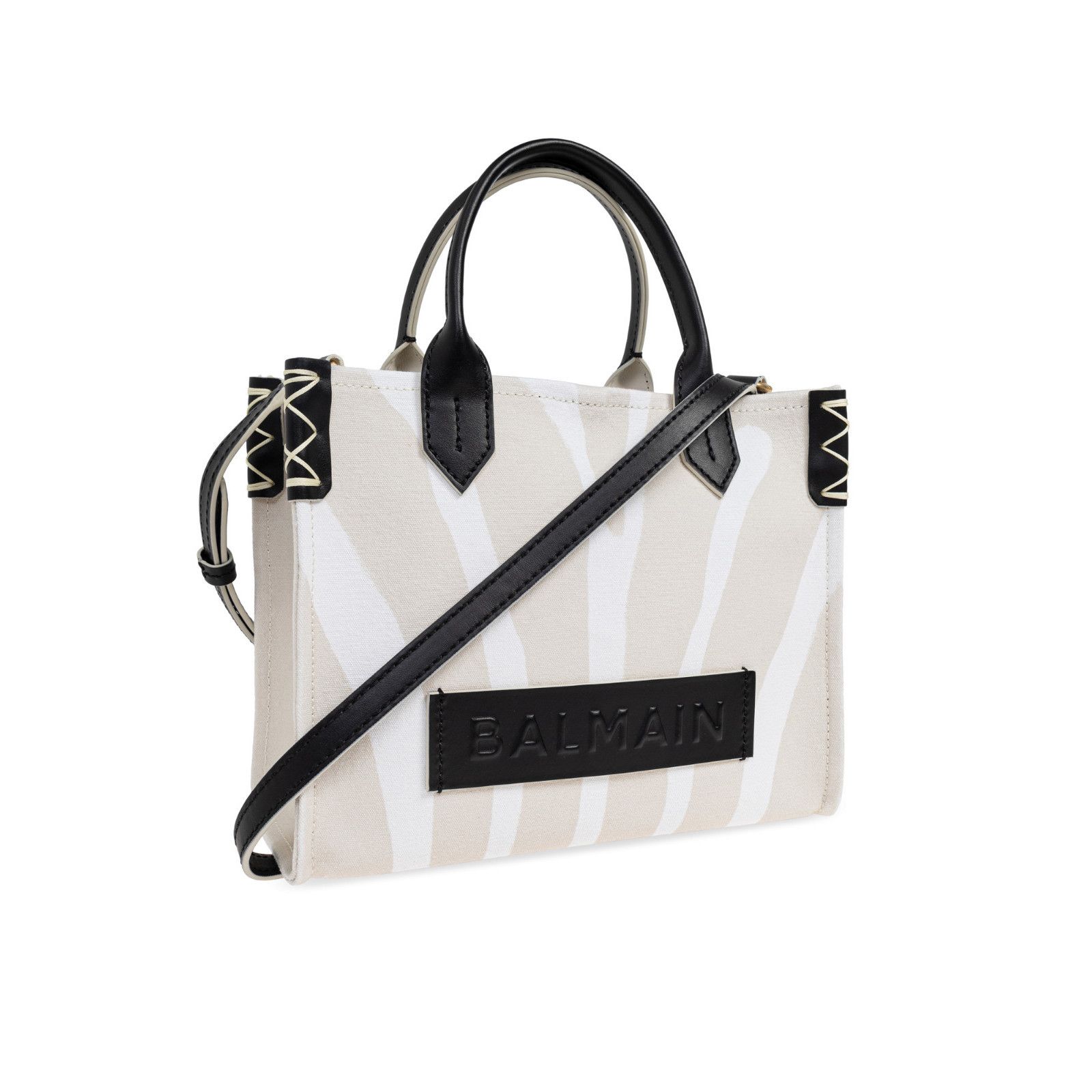 Balmain BALMAIN B-Army Small Beige/White Tote Bag New & Authentic Size ONE SIZE - 3 Thumbnail