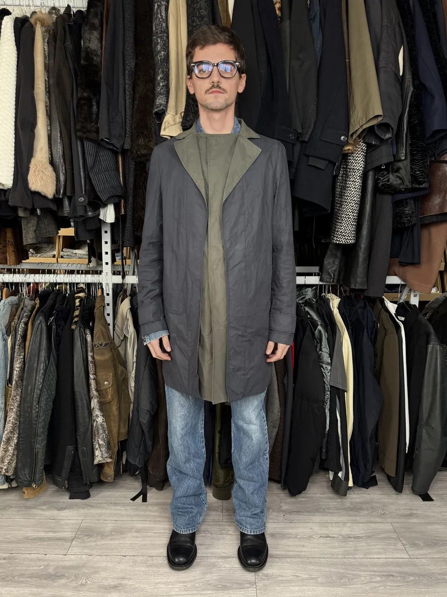 Emporio Armani SS2013 Emporio Armani Navy Military Green Layering Trench Coat Size US M / EU 48-50 / 2 - 2 Thumbnail