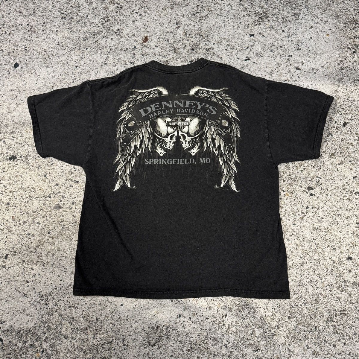 Harley Davidson Thrashed Faded Harley Girl Shirt ERD Grunge Pornstar WCC Size US L / EU 52-54 / 3 - 4 Thumbnail