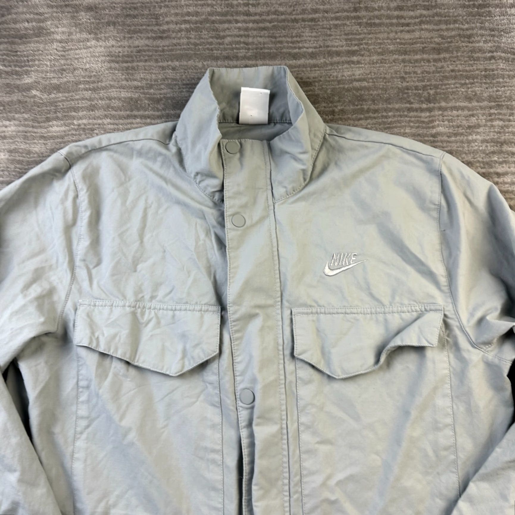 Nike Nike Jacket Mens Medium Gray Full Zip M65 Military Cargo Utility Windbreaker Regular Size US M / EU 48-50 / 2 - 3 Thumbnail