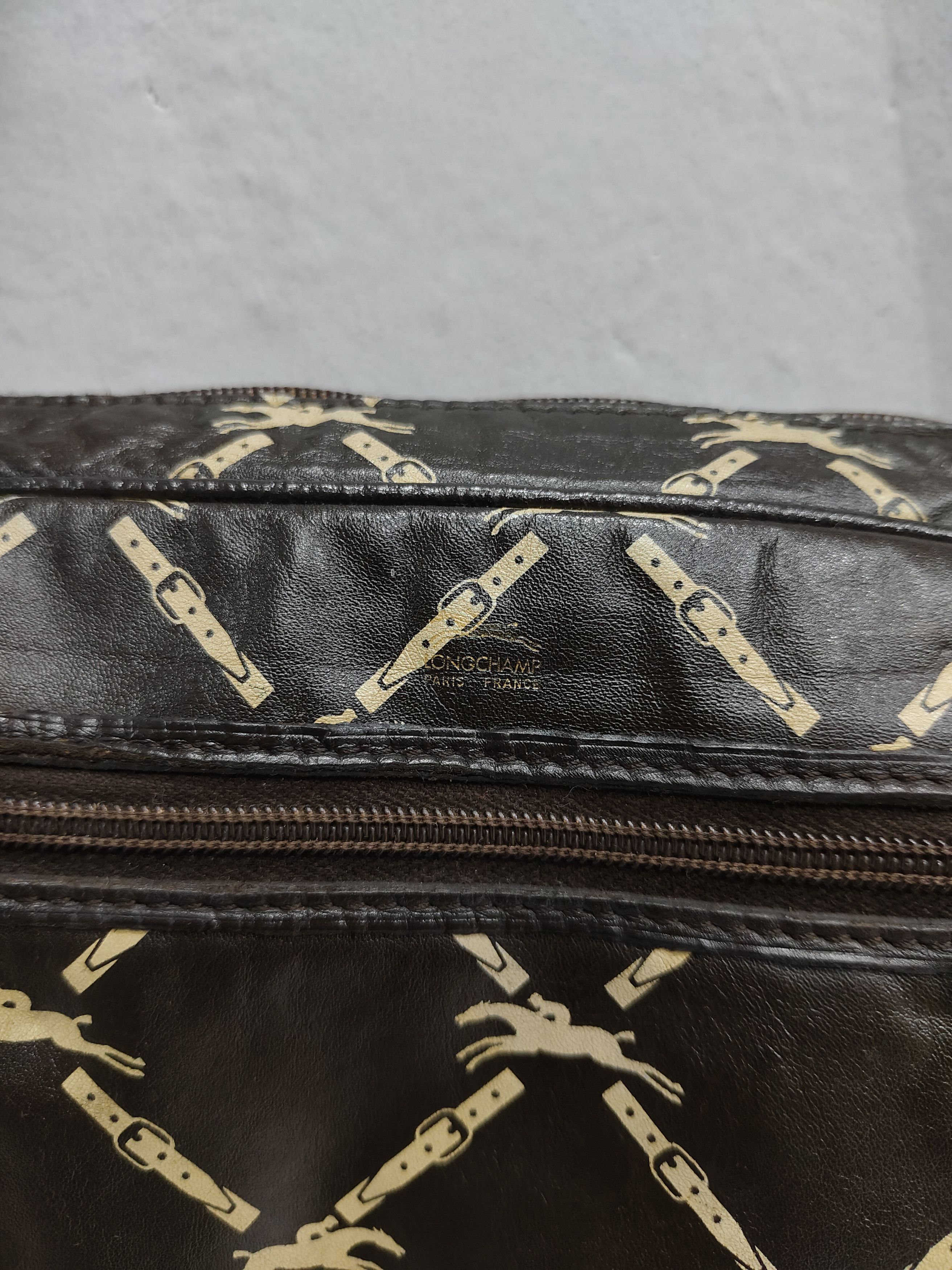 Longchamp 80s Longchamp🇫🇷 Archive Horsebit Monogram Shoulder Bag Size ONE SIZE - 8 Thumbnail