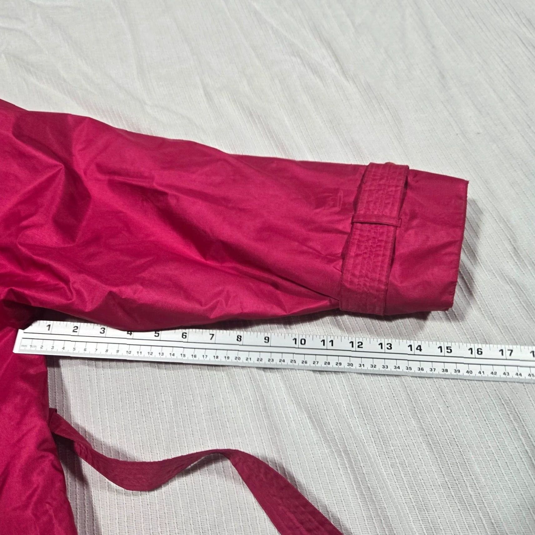 Worthington VINTAGE Worthington Coat Trench Coat Overcoat Nylon Pink 14 Women 80s 90s Rainwear Mid-Length, Long Sleeve, Solid, Regular Fit Size XL / US 12-14 / IT 48-50 - 6 Thumbnail