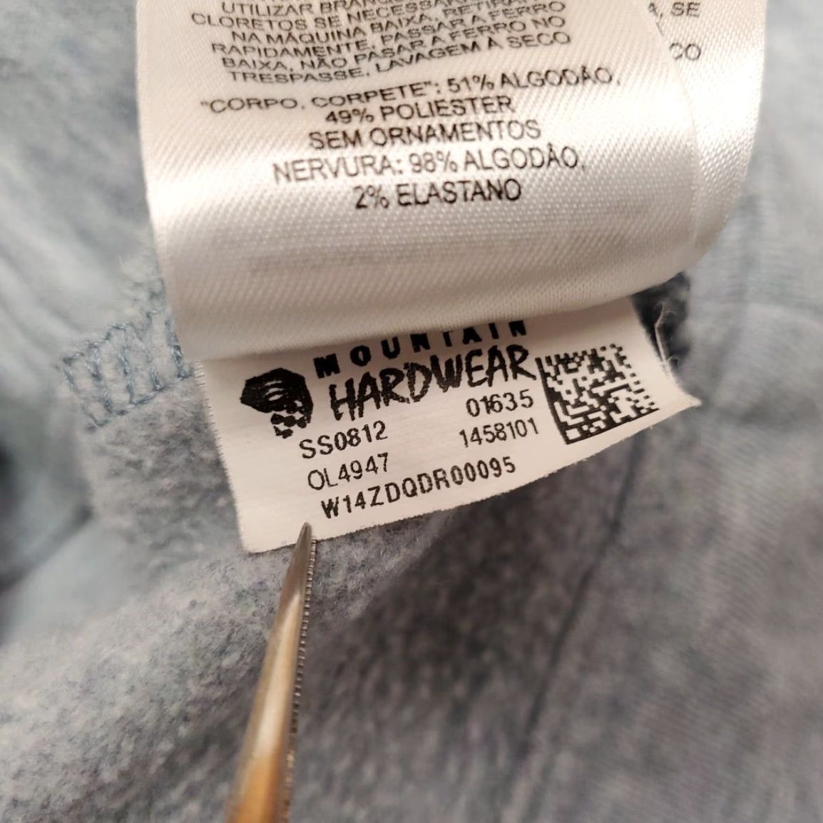 Mountain Hardwear VINTAGE Mountain Hardware Jacket Women M Gray Blue Hooded Knit Fleece Outdoor Gorp Size M / US 6-8 / IT 42-44 - 7 Thumbnail