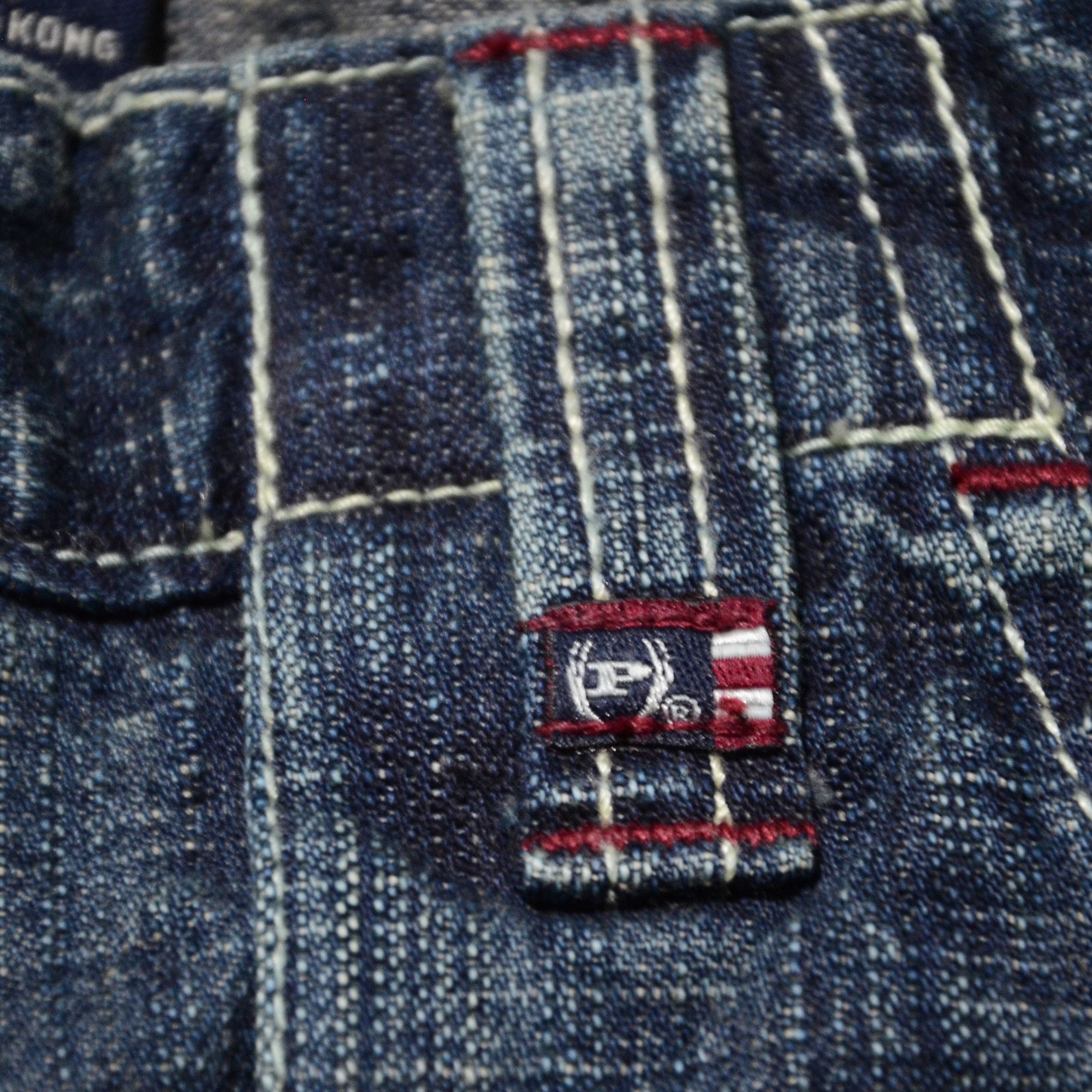 Phat Farm [Folded Color Stain] PF Rare Cargo Denim 90s Streetwear Size US 30 / EU 46 - 11 Thumbnail